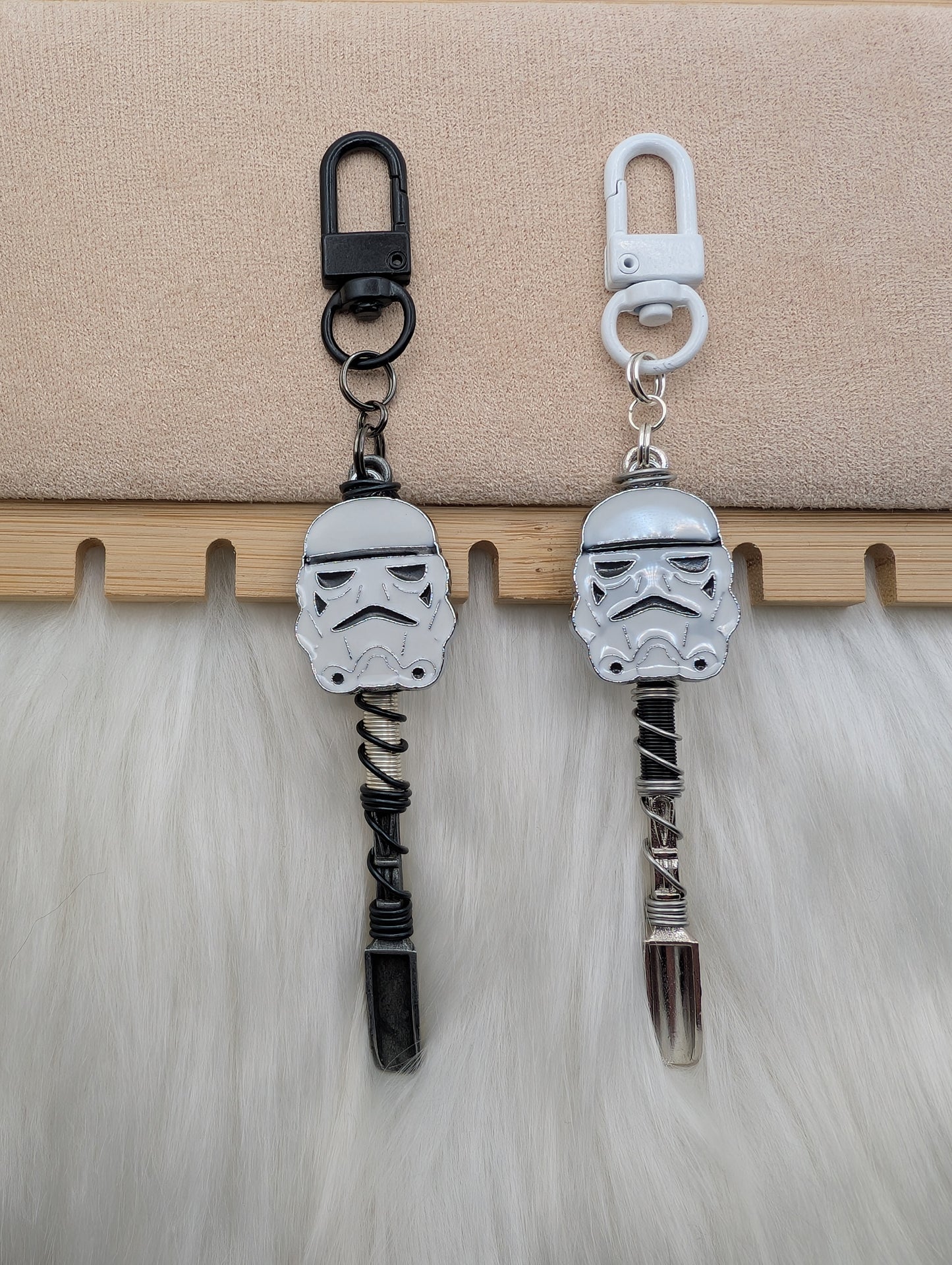 Space Soldier Helmet Wire Wrapped Mini Spoon