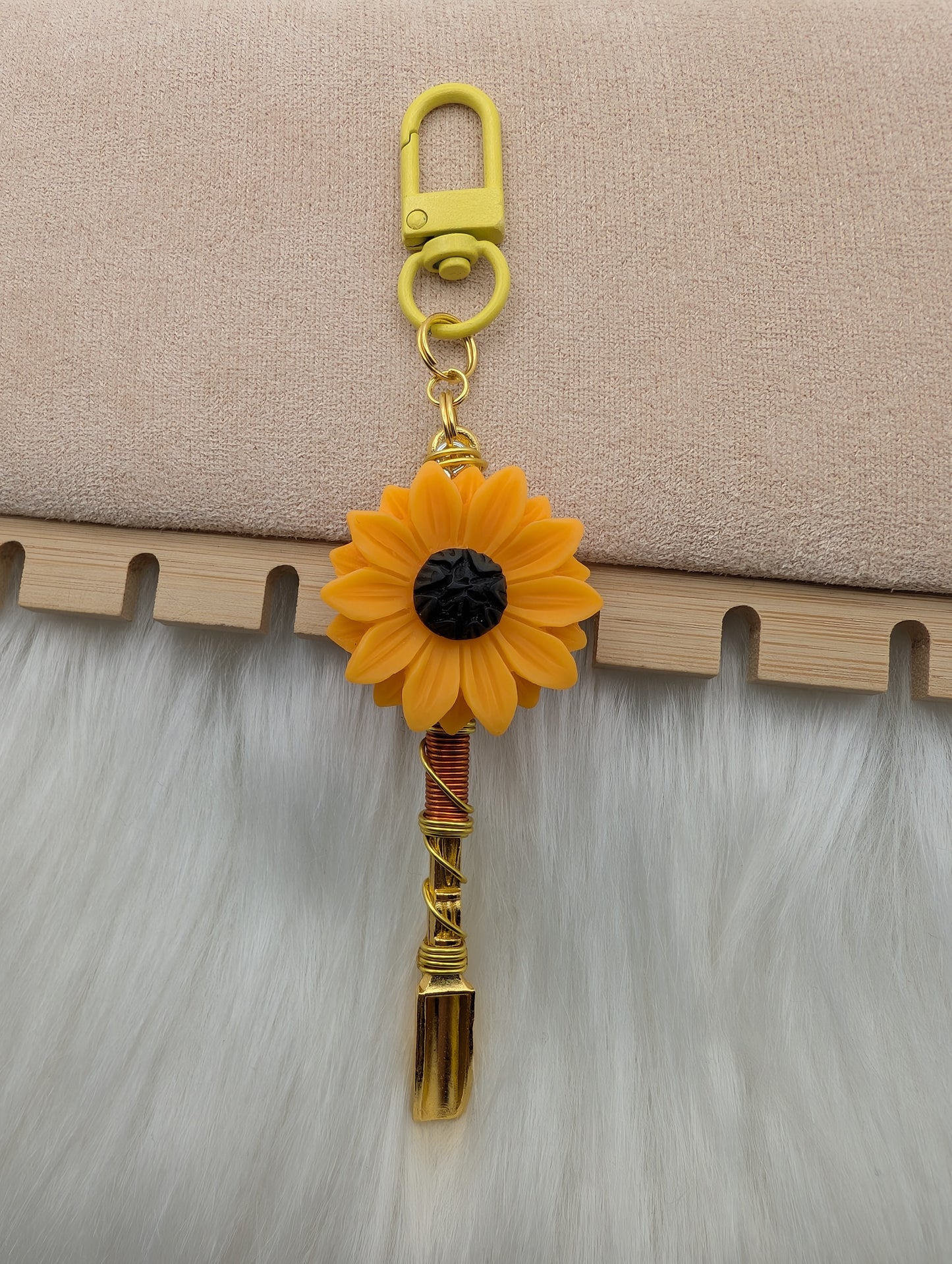 Sunflower Wire Wrapped Mini Spoons