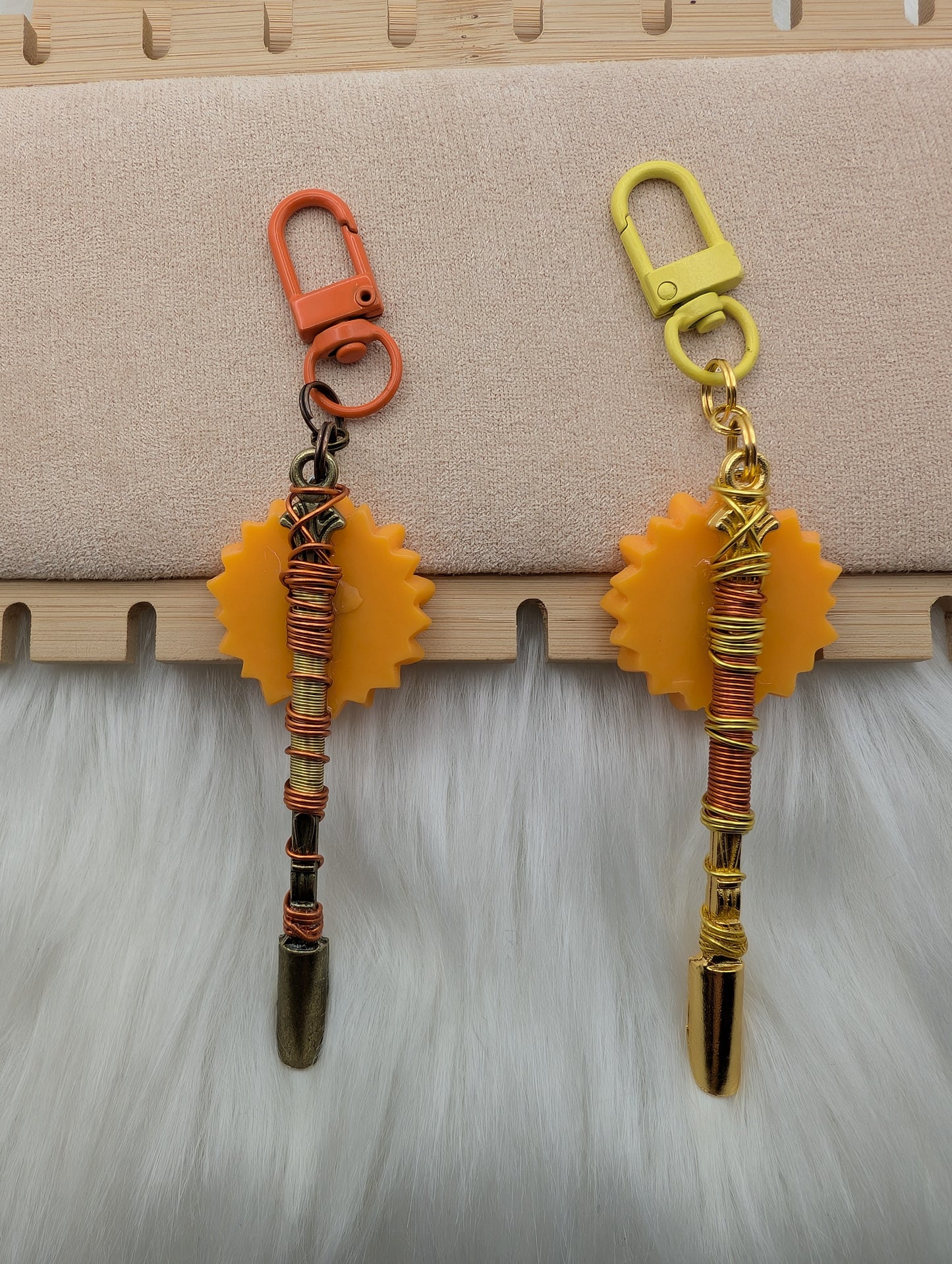 Sunflower Wire Wrapped Mini Spoons