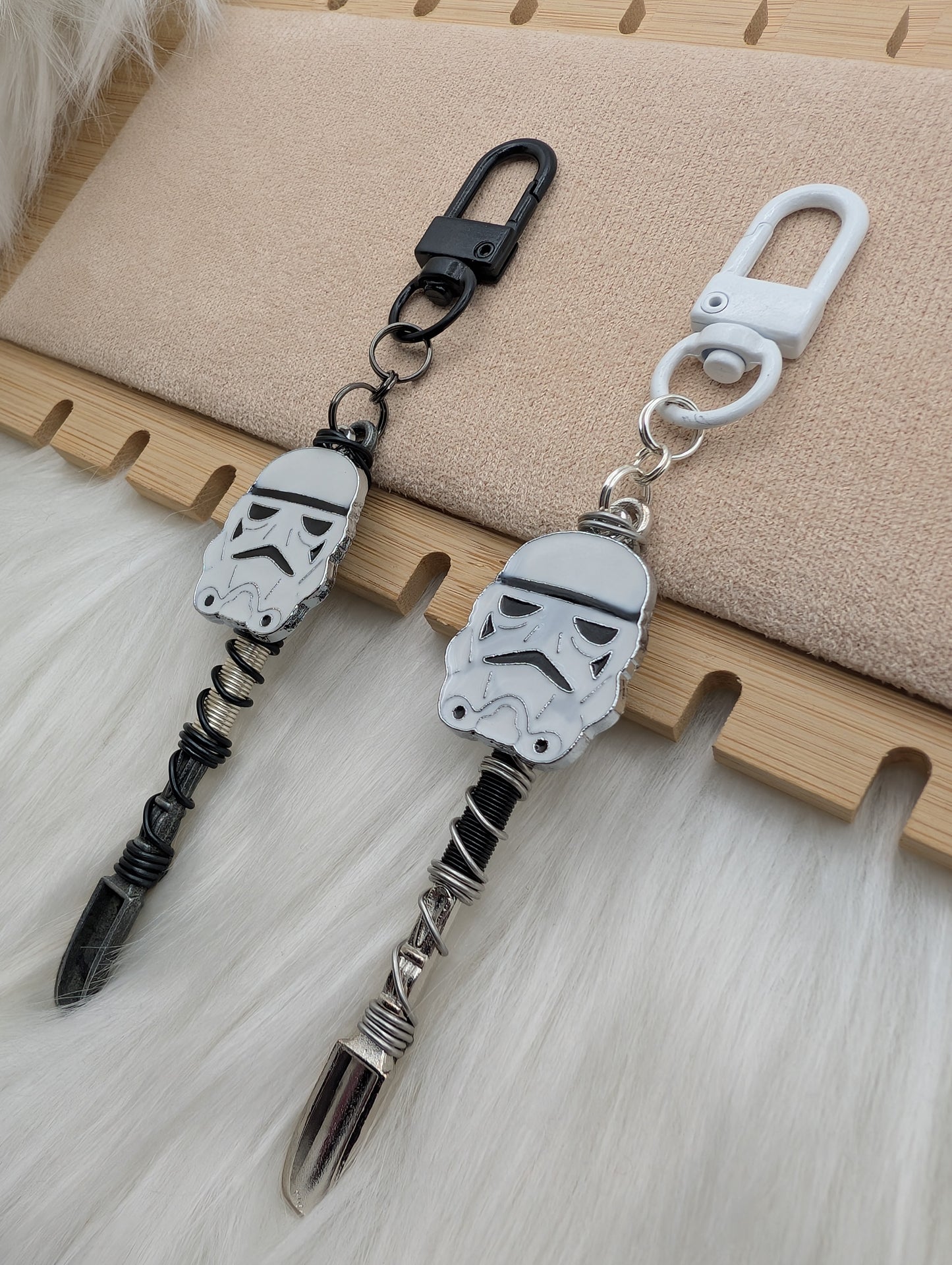 Space Soldier Helmet Wire Wrapped Mini Spoon