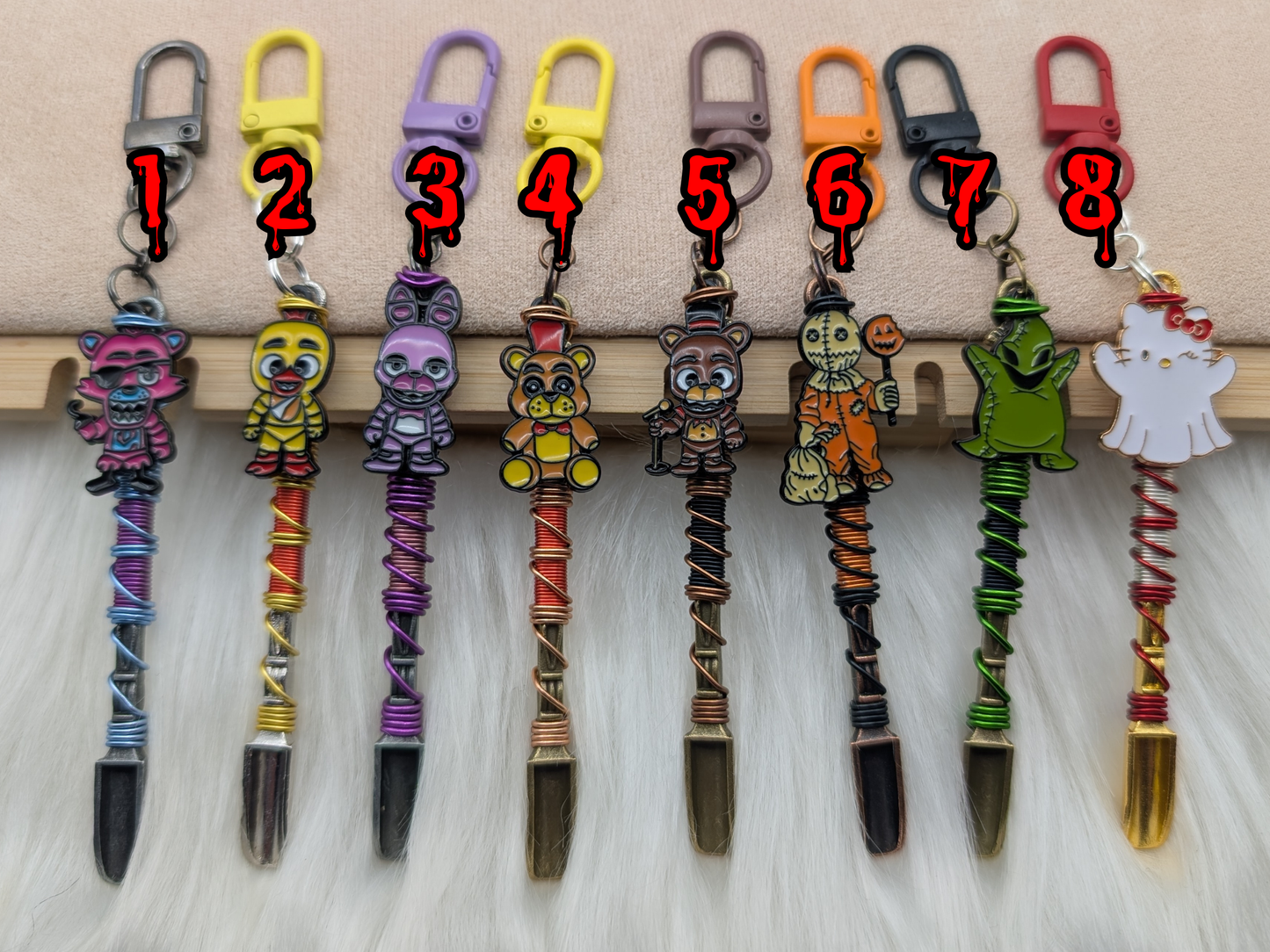 2025 Spooky Themed Wire-Wrapped Mini Spoons