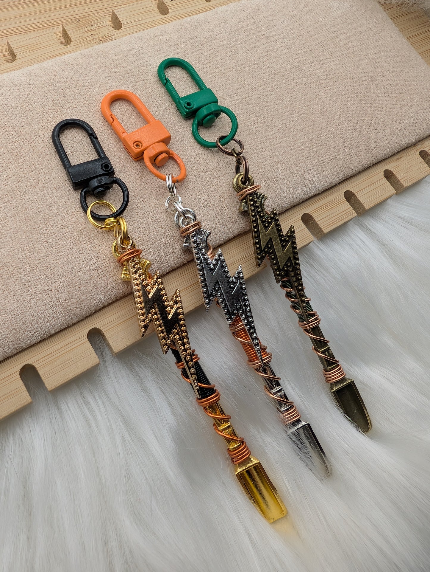 Lightning Bolt Wire Wrapped Mini Spoons