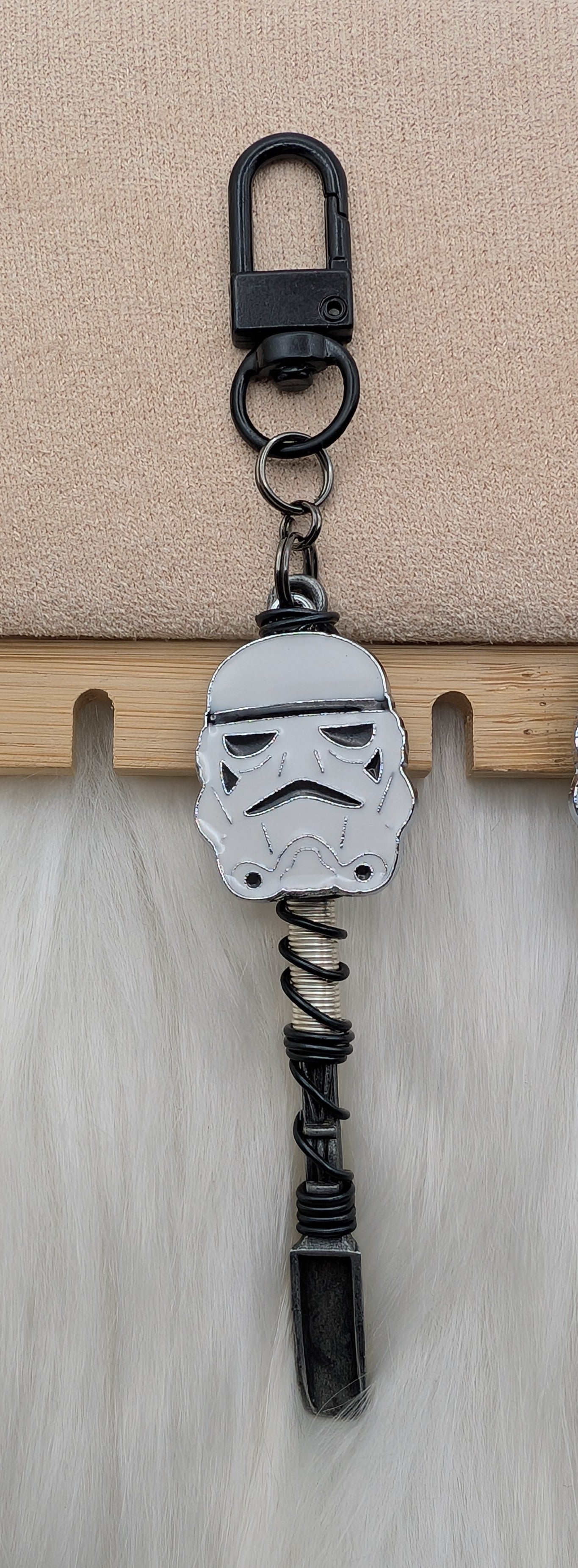 Space Soldier Helmet Wire Wrapped Mini Spoon