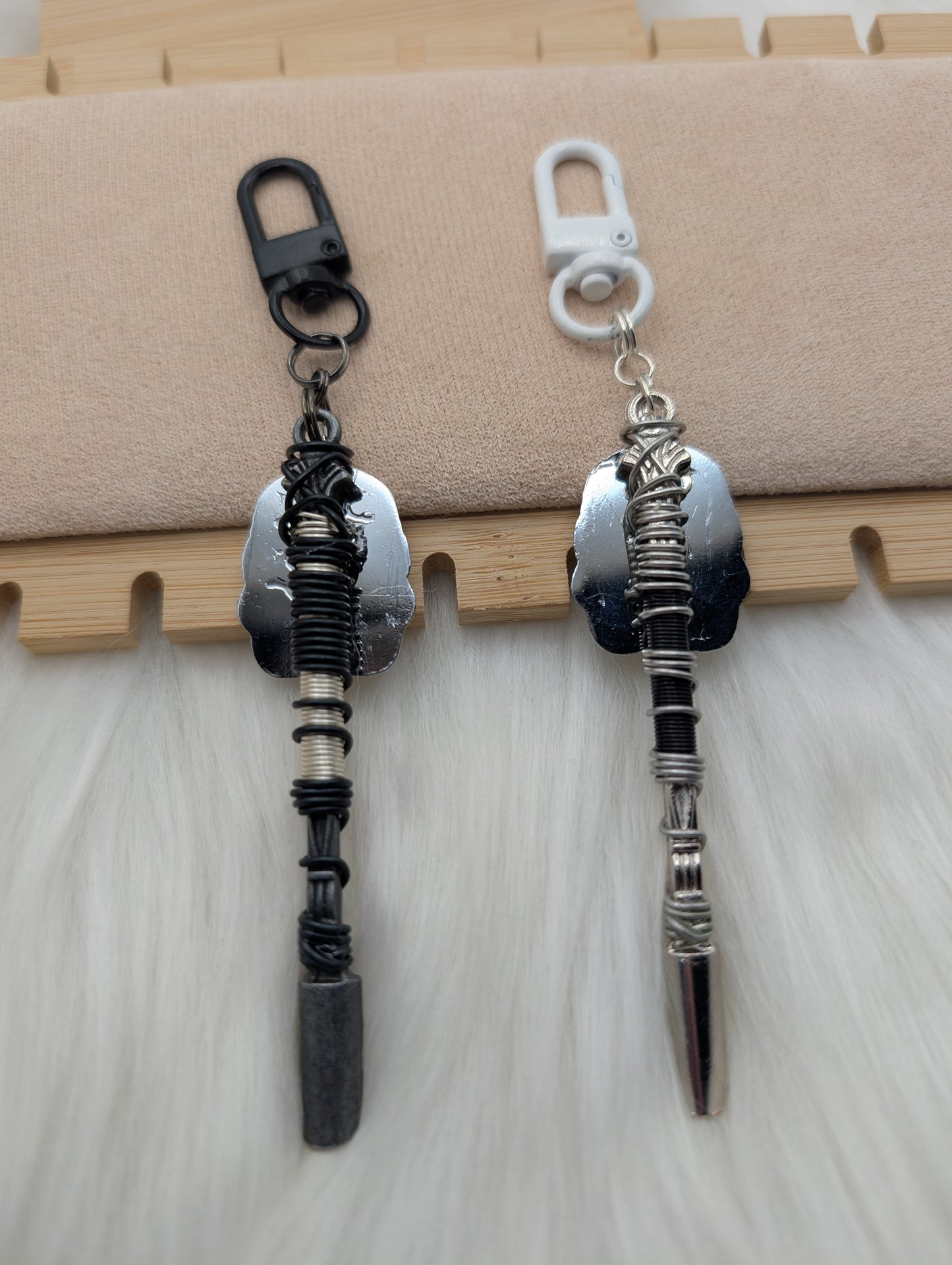 Space Soldier Helmet Wire Wrapped Mini Spoon