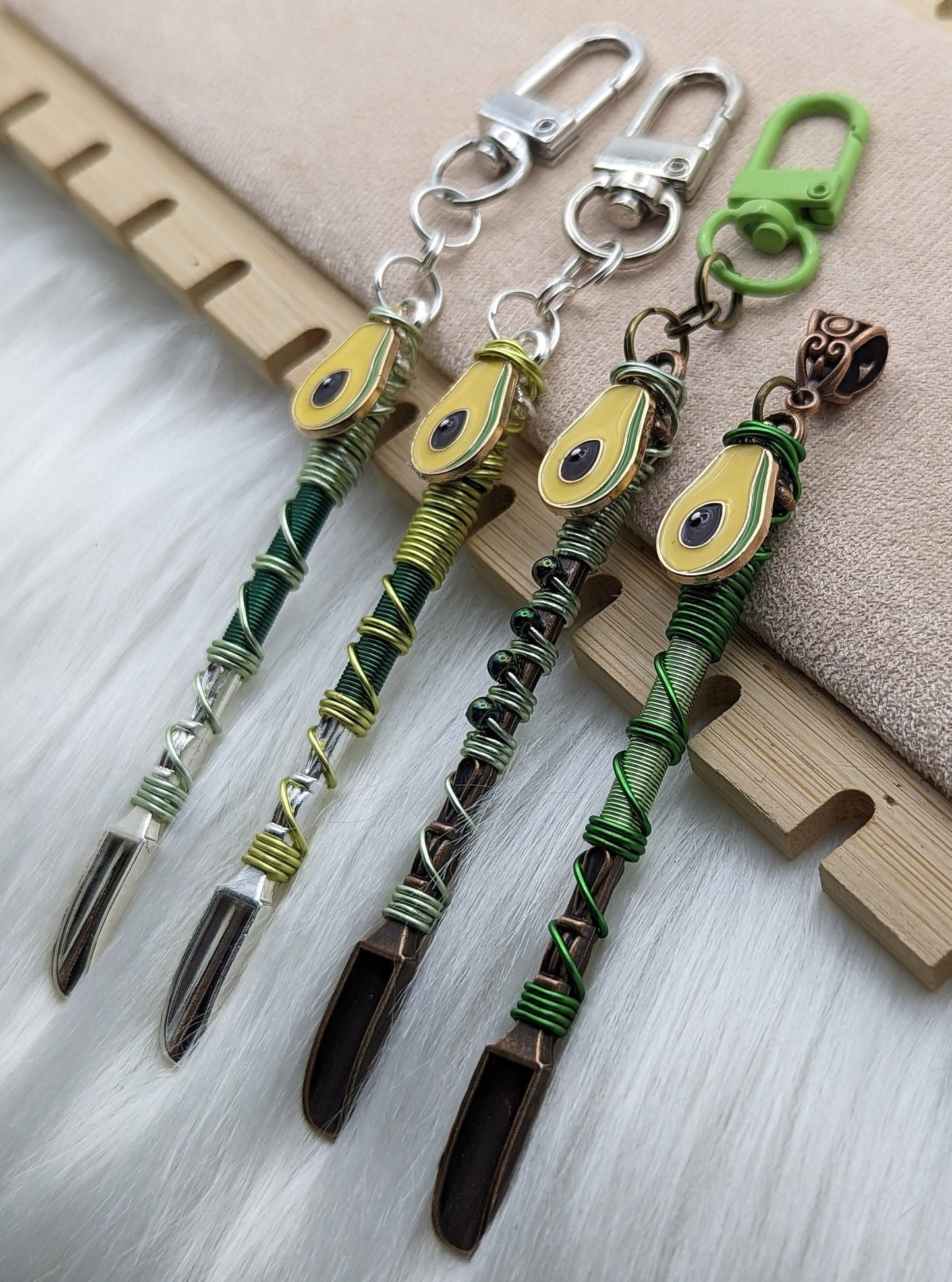 Avocado Wire Wrapped Spoons - Groove Spoons