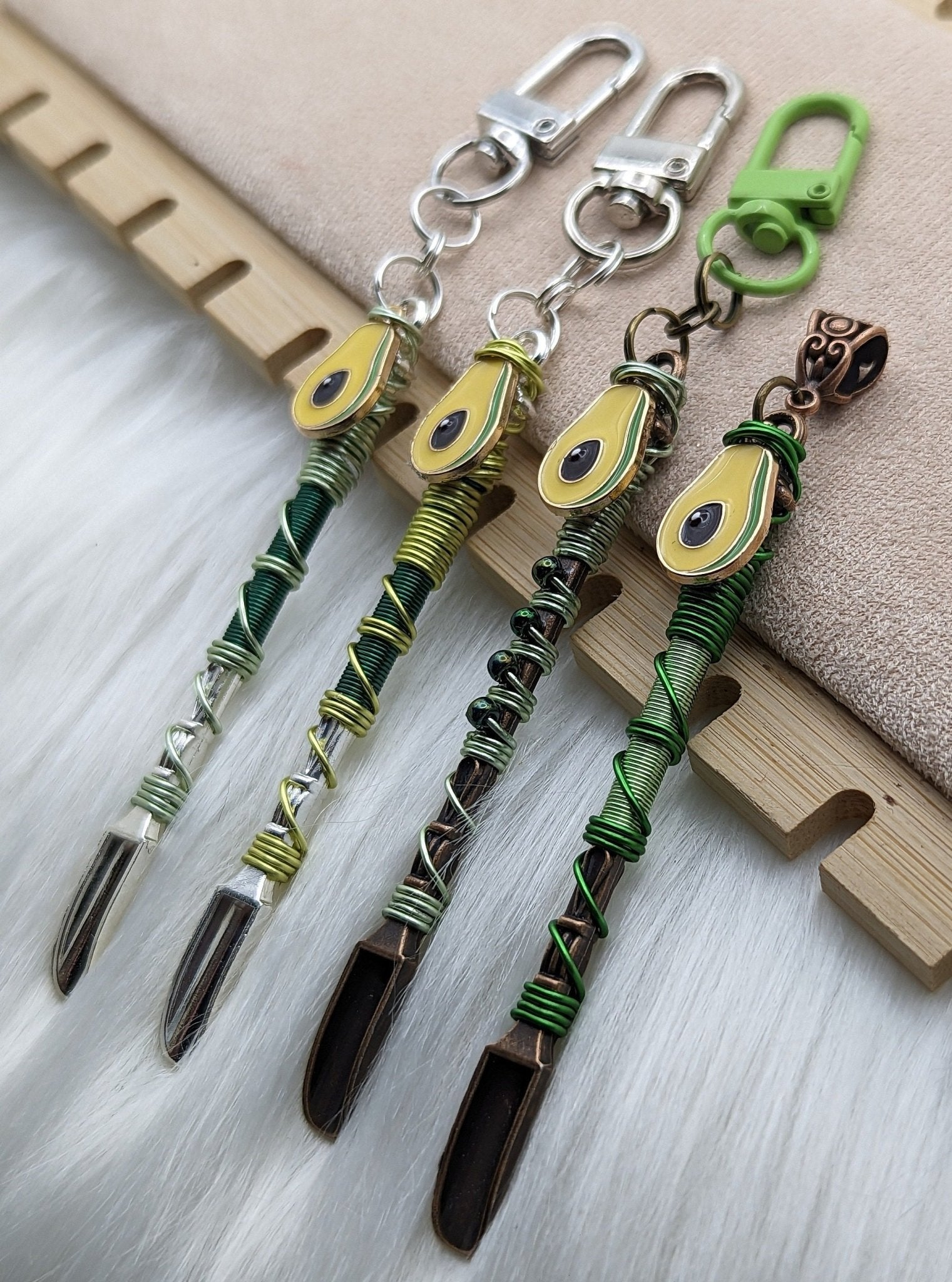 Avocado Wire Wrapped Spoons - Groove Spoons