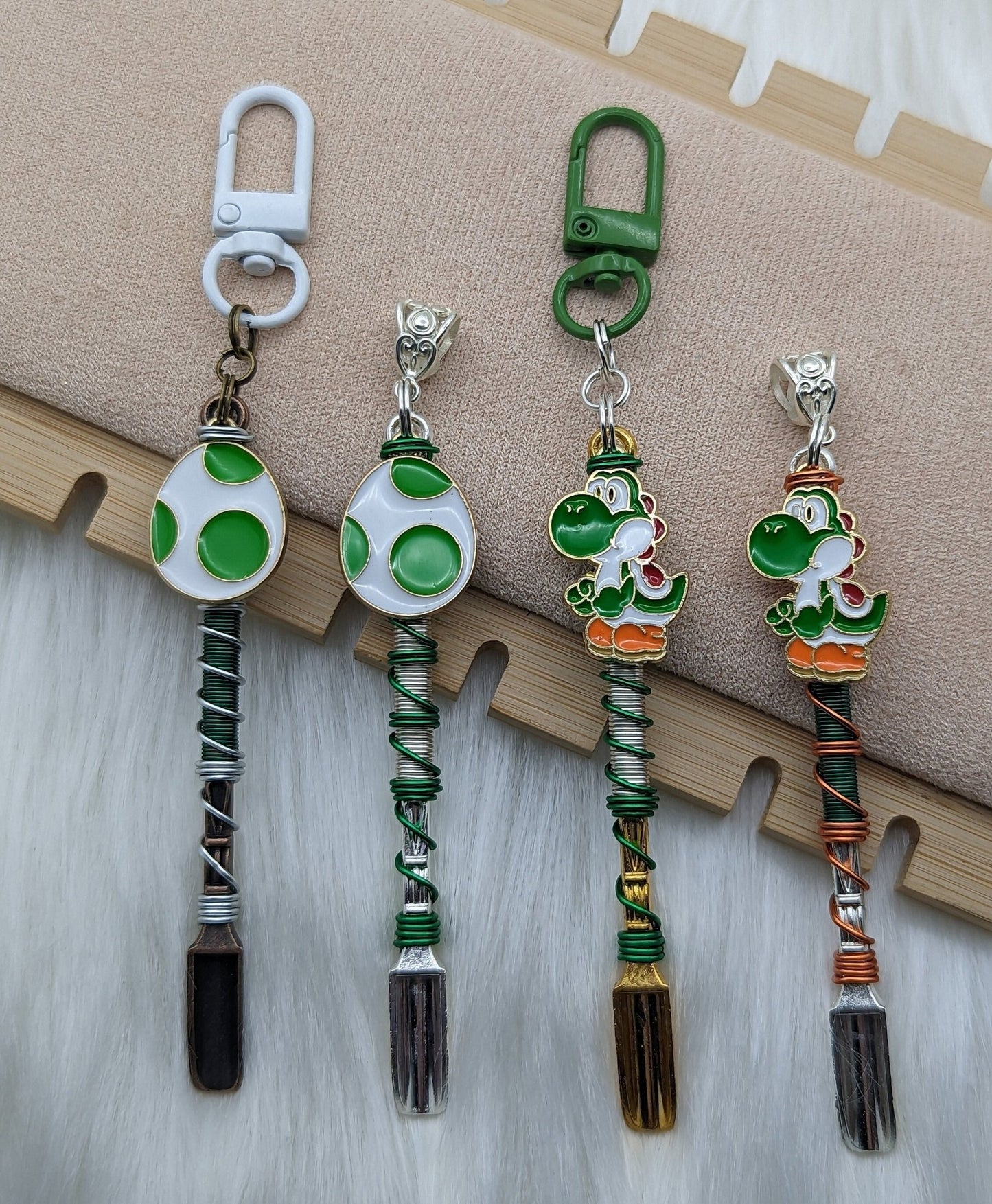 Cute Video Game Dinosaur and Egg Mini Spoons - Groove Spoons