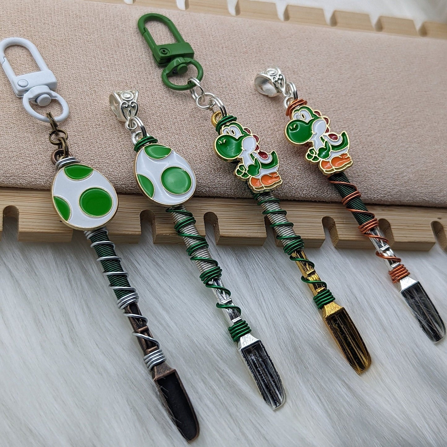 Cute Video Game Dinosaur and Egg Mini Spoons - Groove Spoons
