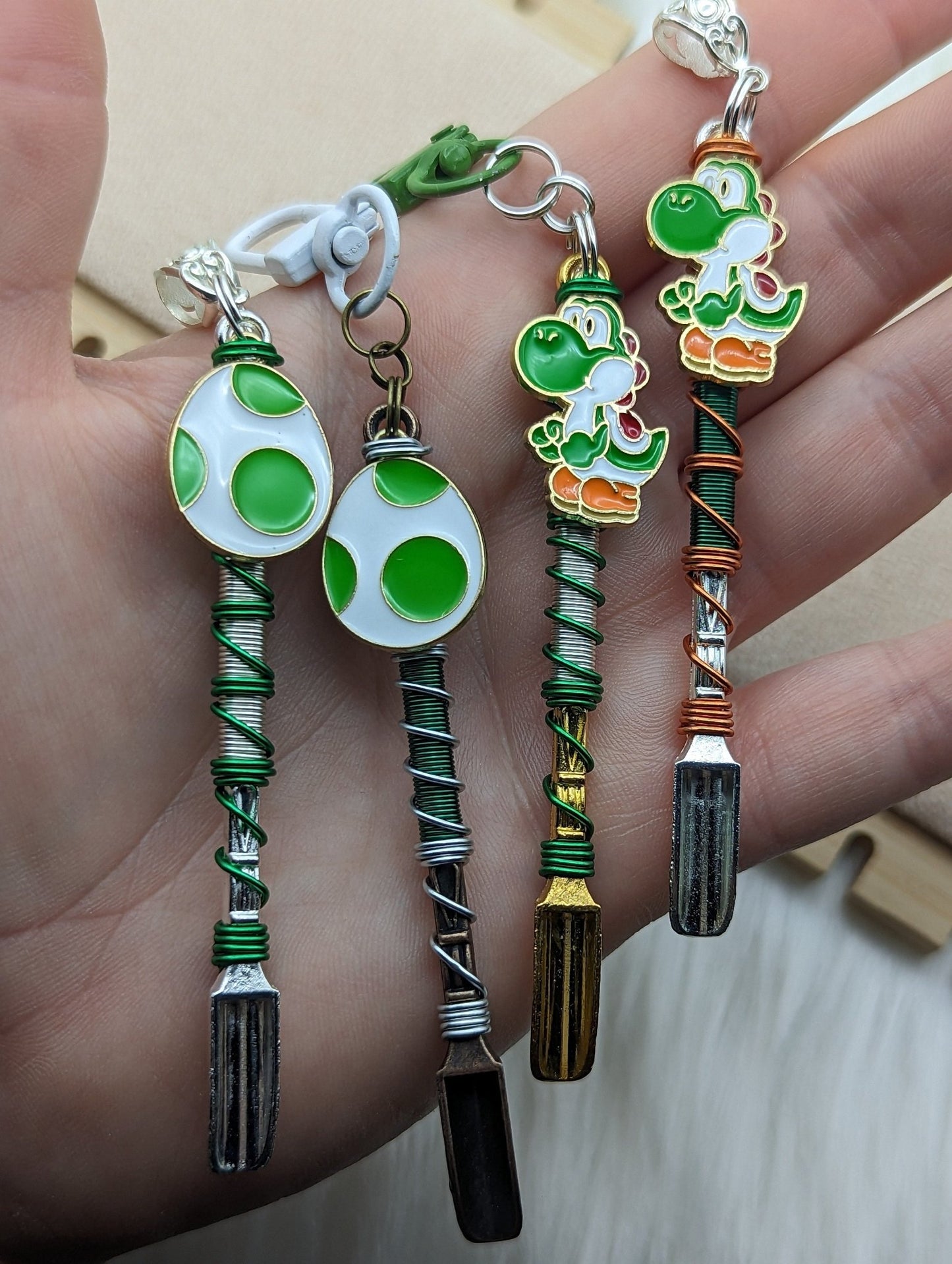 Cute Video Game Dinosaur and Egg Mini Spoons - Groove Spoons