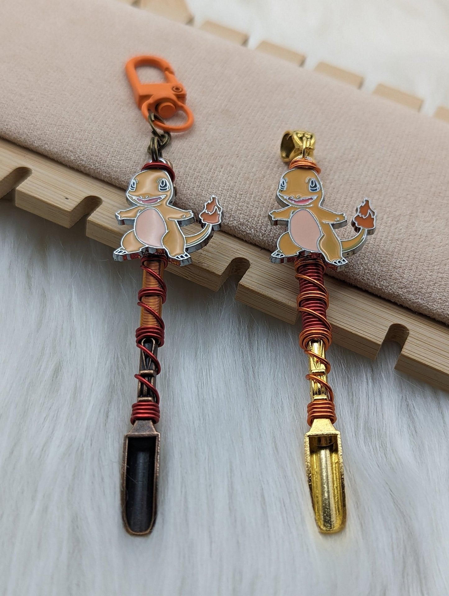 Fire Lizard Wire Wrapped Mini Spoon - Groove Spoons