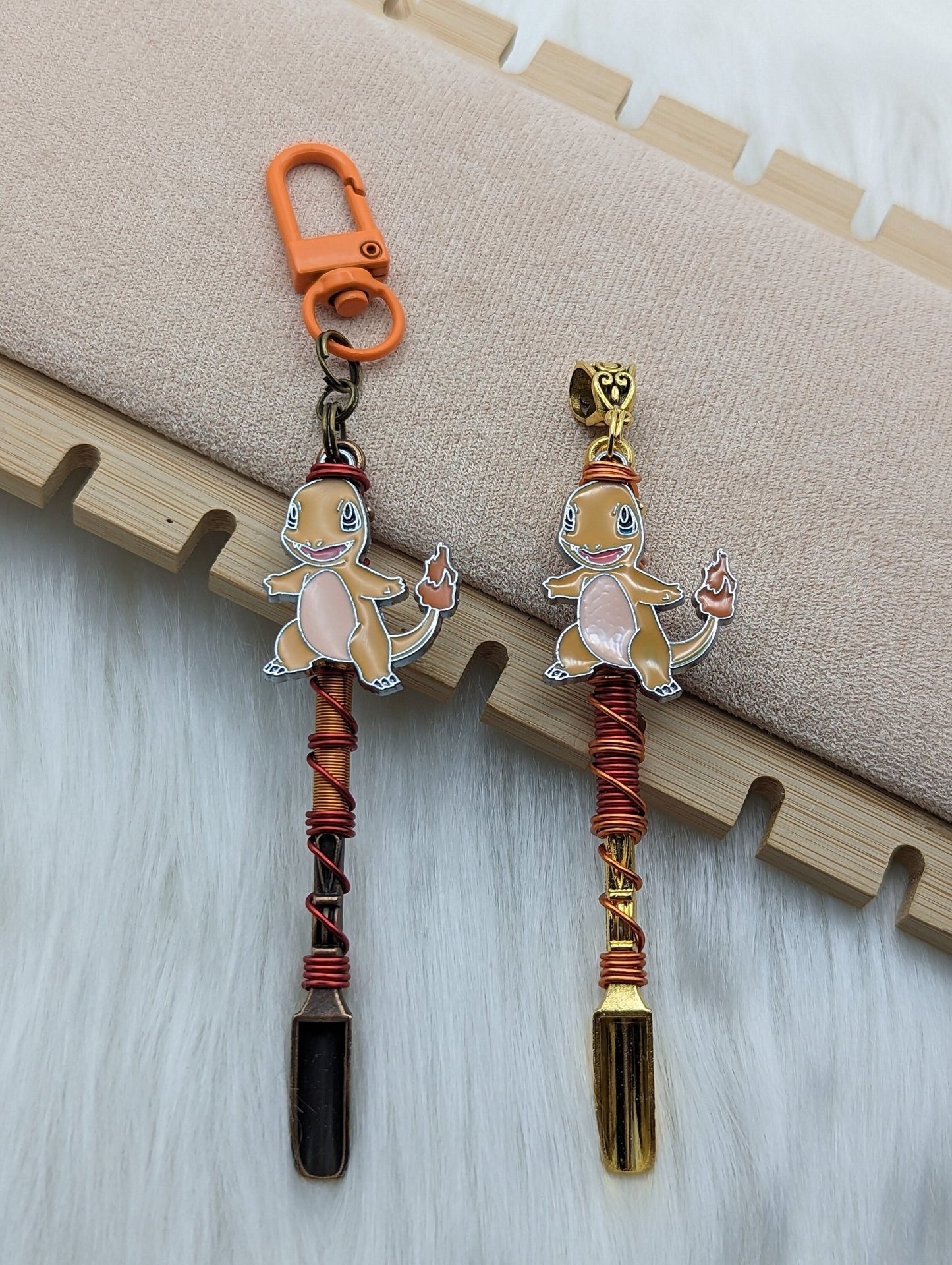 Fire Lizard Wire Wrapped Mini Spoon - Groove Spoons