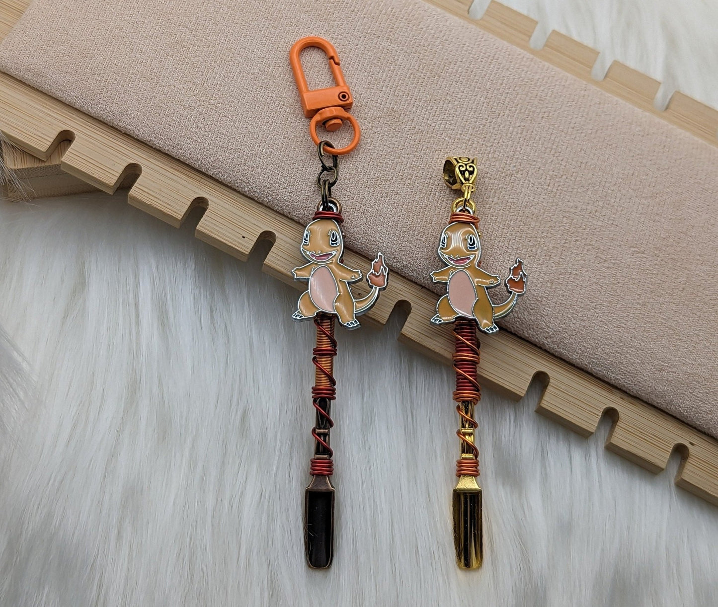 Fire Lizard Wire Wrapped Mini Spoon - Groove Spoons
