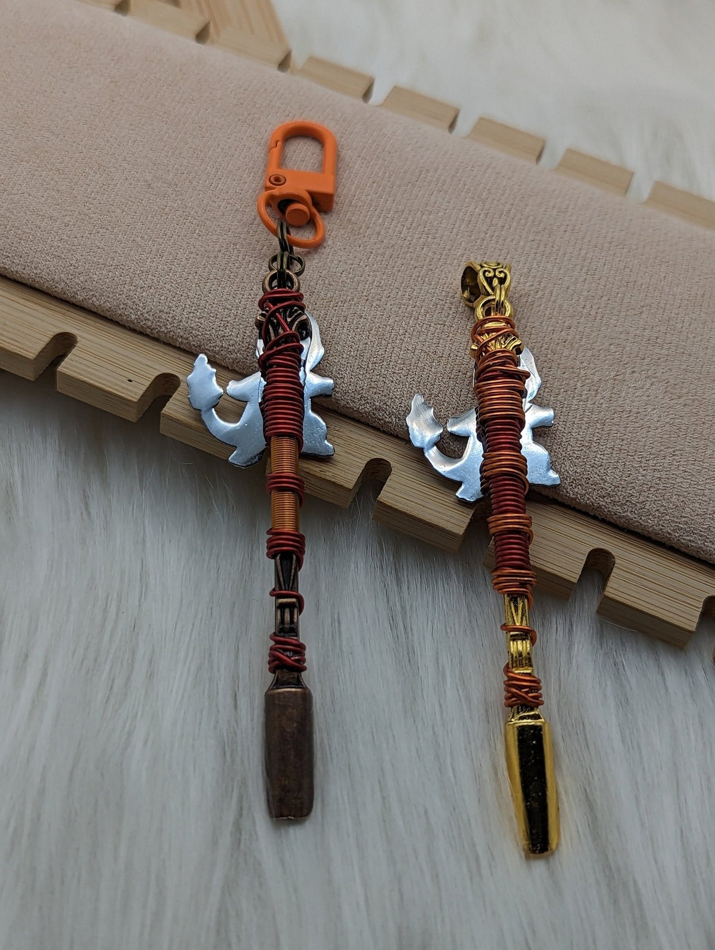 Fire Lizard Wire Wrapped Mini Spoon - Groove Spoons