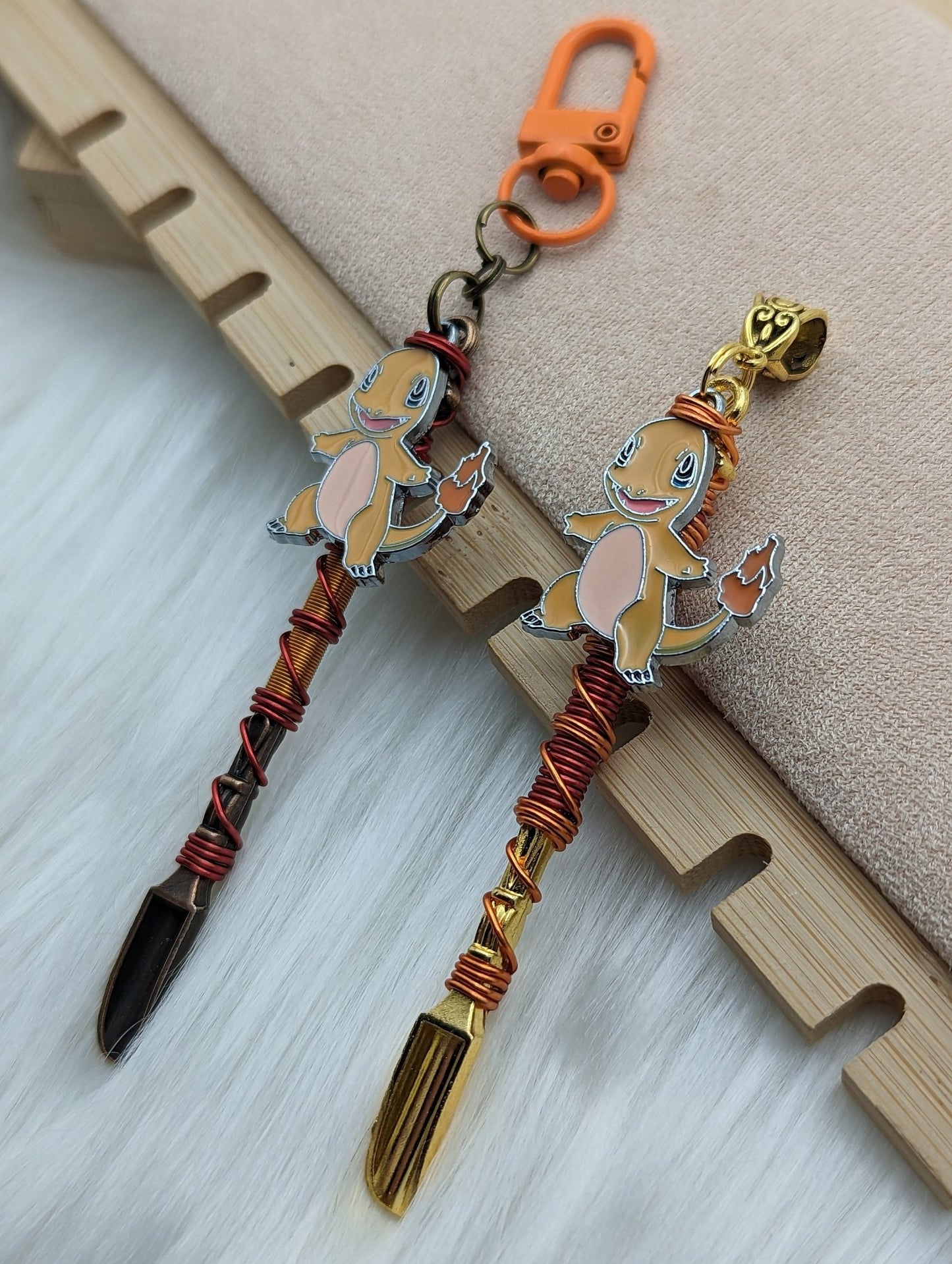 Fire Lizard Wire Wrapped Mini Spoon - Groove Spoons