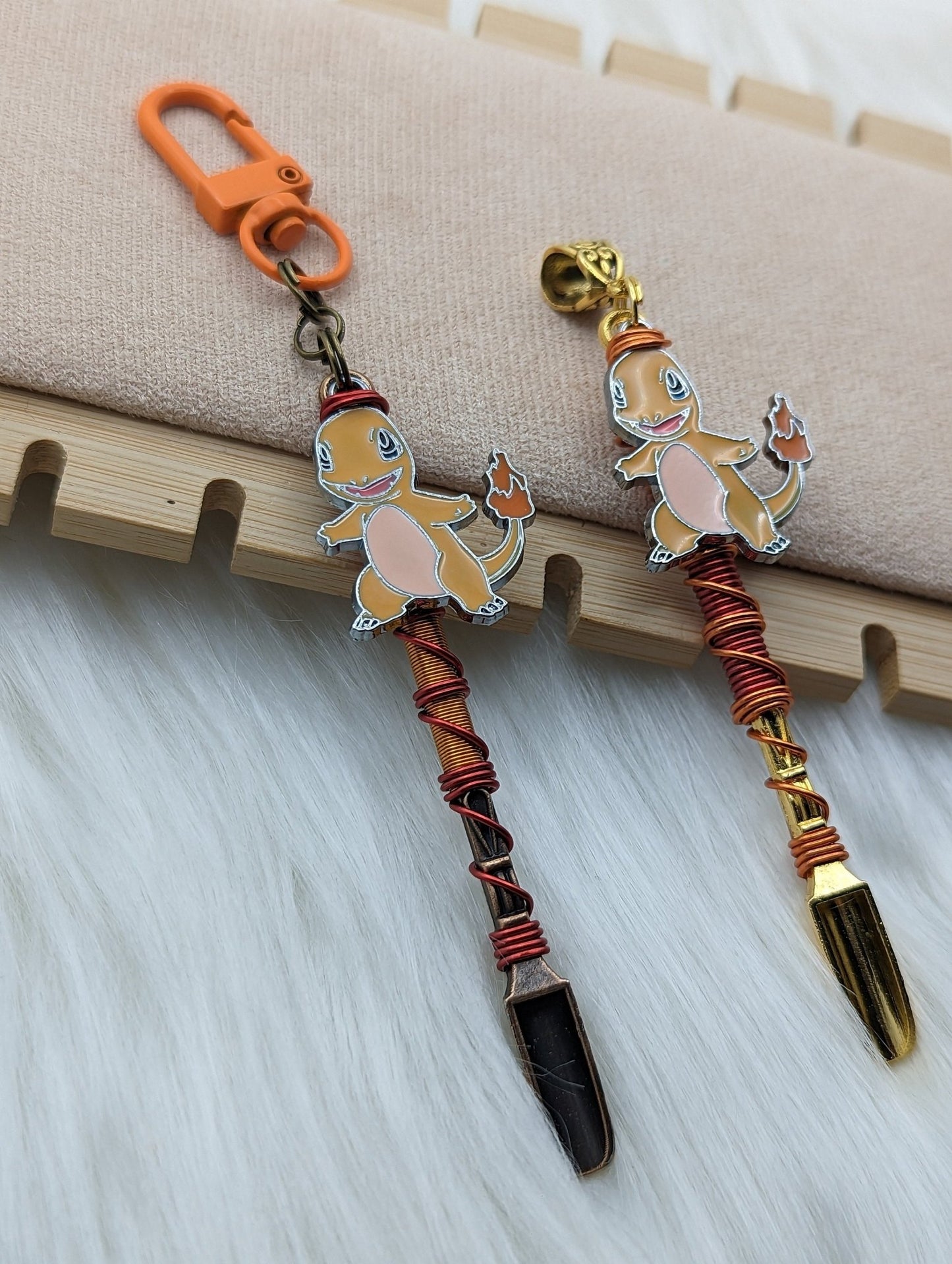 Fire Lizard Wire Wrapped Mini Spoon - Groove Spoons