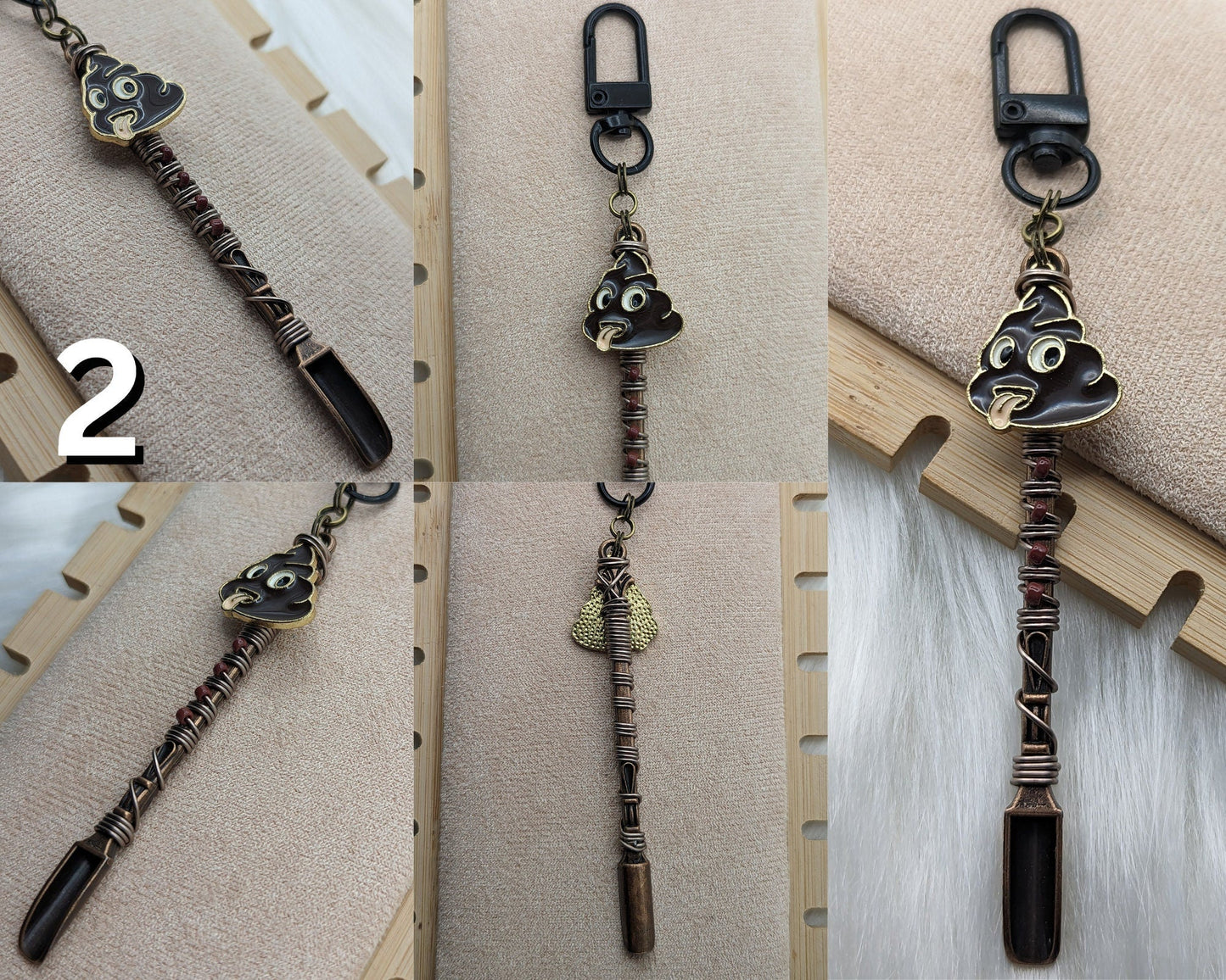 Funny Pooper Scooper Wire Wrapped Mini Spoons - Groove Spoons