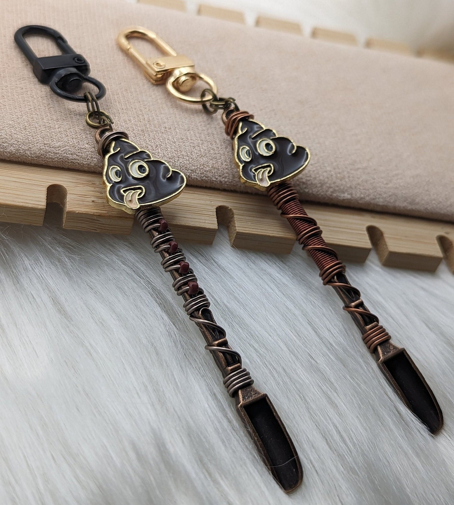 Funny Pooper Scooper Wire Wrapped Mini Spoons - Groove Spoons
