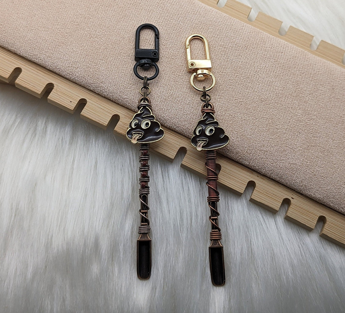 Funny Pooper Scooper Wire Wrapped Mini Spoons - Groove Spoons