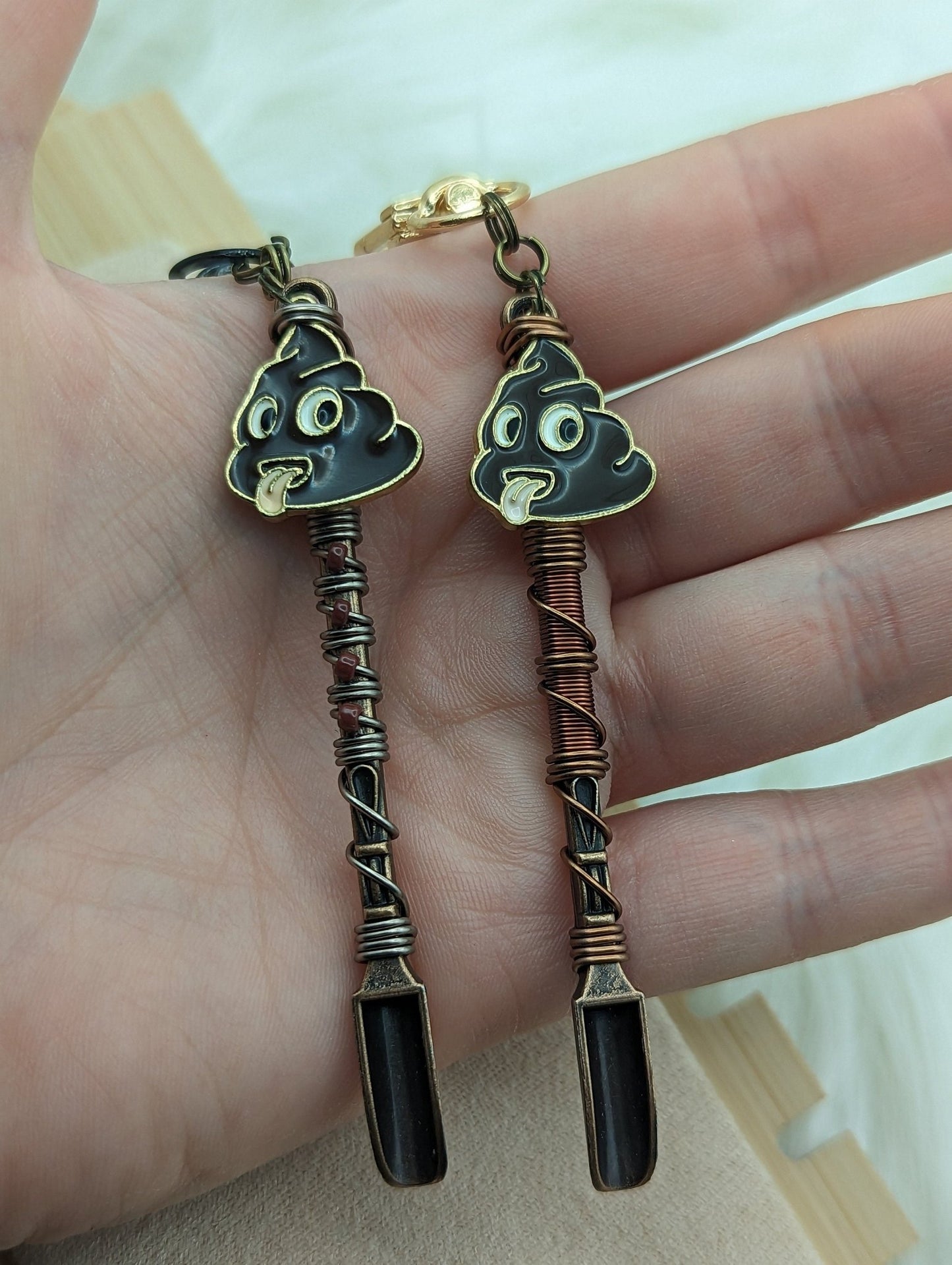 Funny Pooper Scooper Wire Wrapped Mini Spoons - Groove Spoons