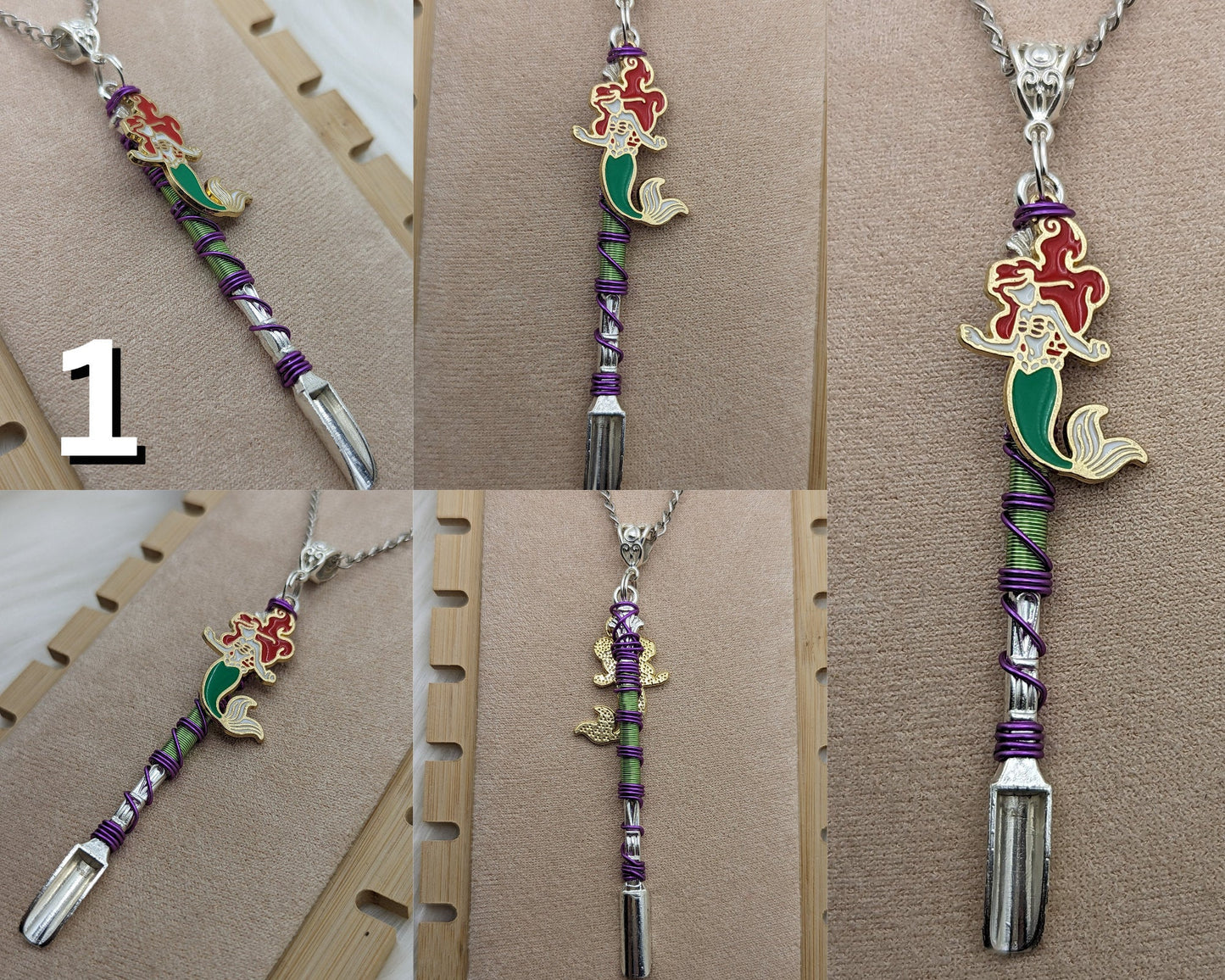Mermaid Mini Spoon Keychains and Necklace - Groove Spoons
