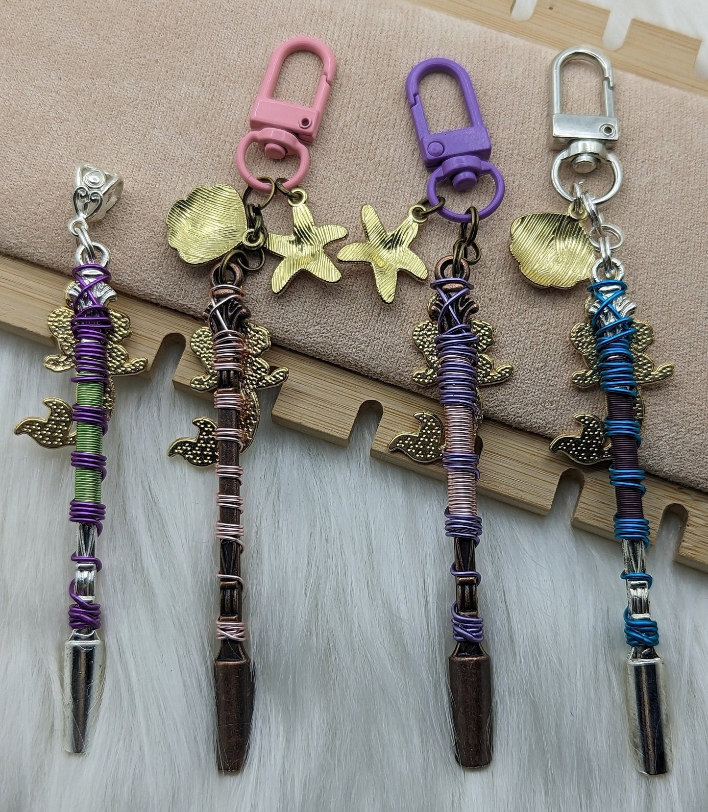 Mermaid Mini Spoon Keychains and Necklace - Groove Spoons