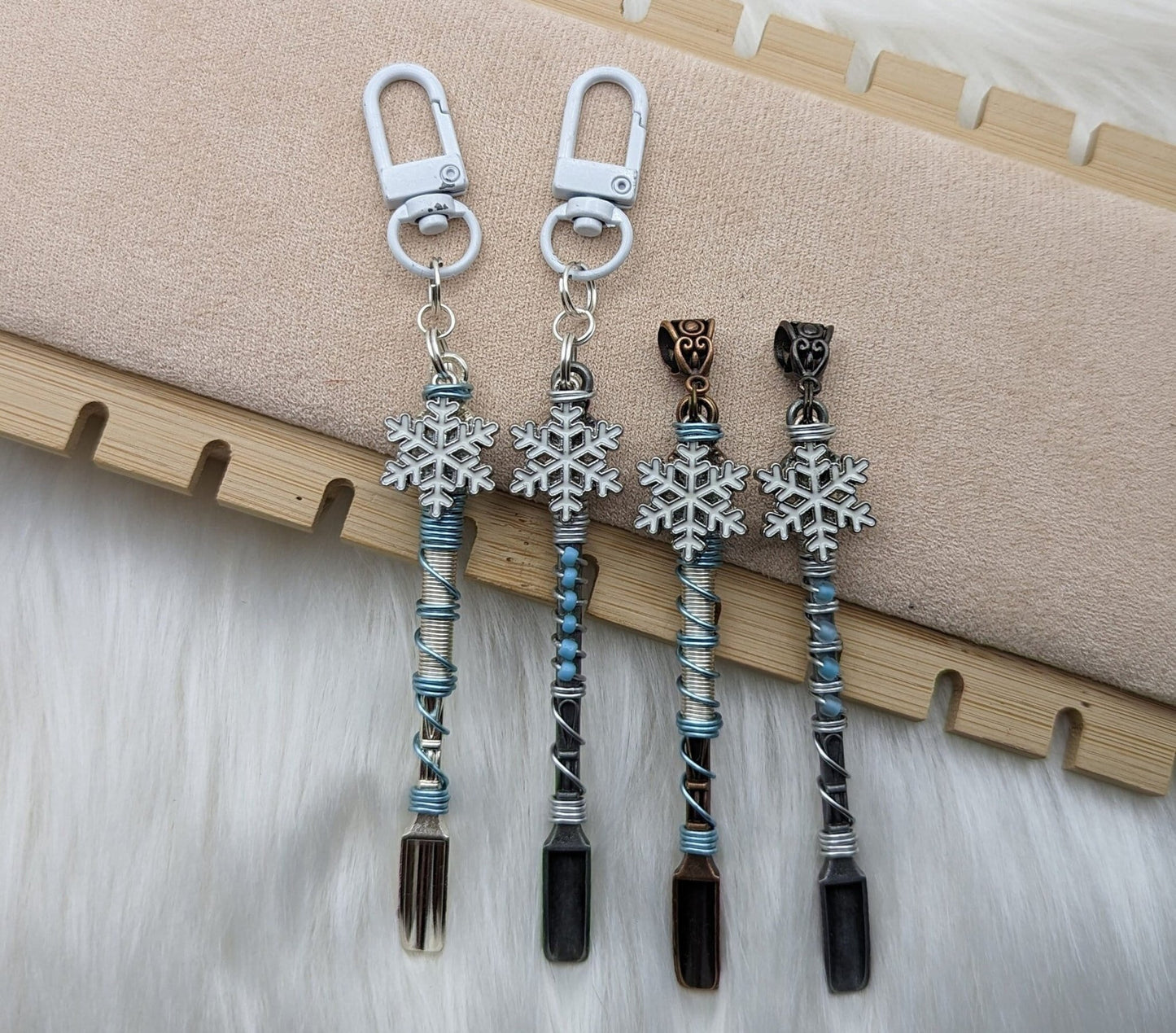 Snowflake Wire Wrapped Mini Spoons - Groove Spoons