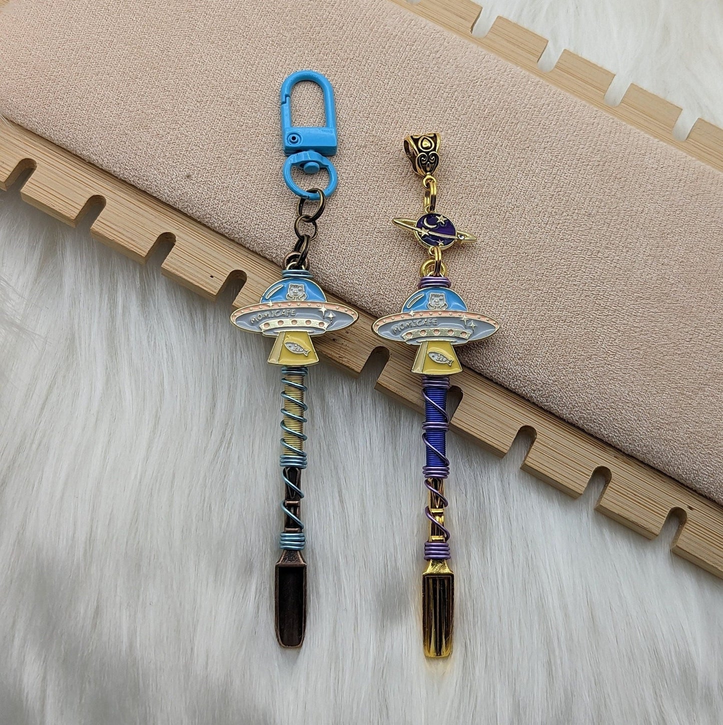 Space Kitty Wire Wrapped Mini Spoon Necklaces - Groove Spoons