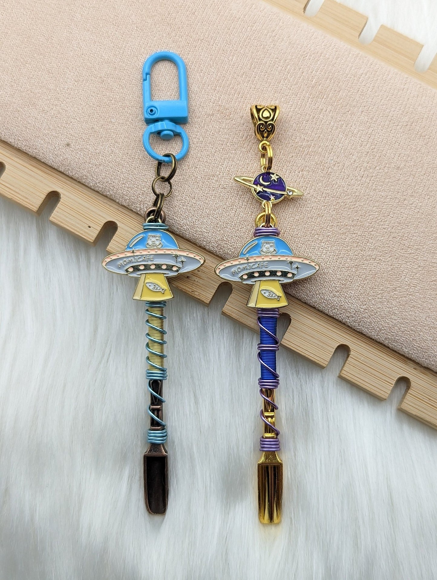 Space Kitty Wire Wrapped Mini Spoon Necklaces - Groove Spoons