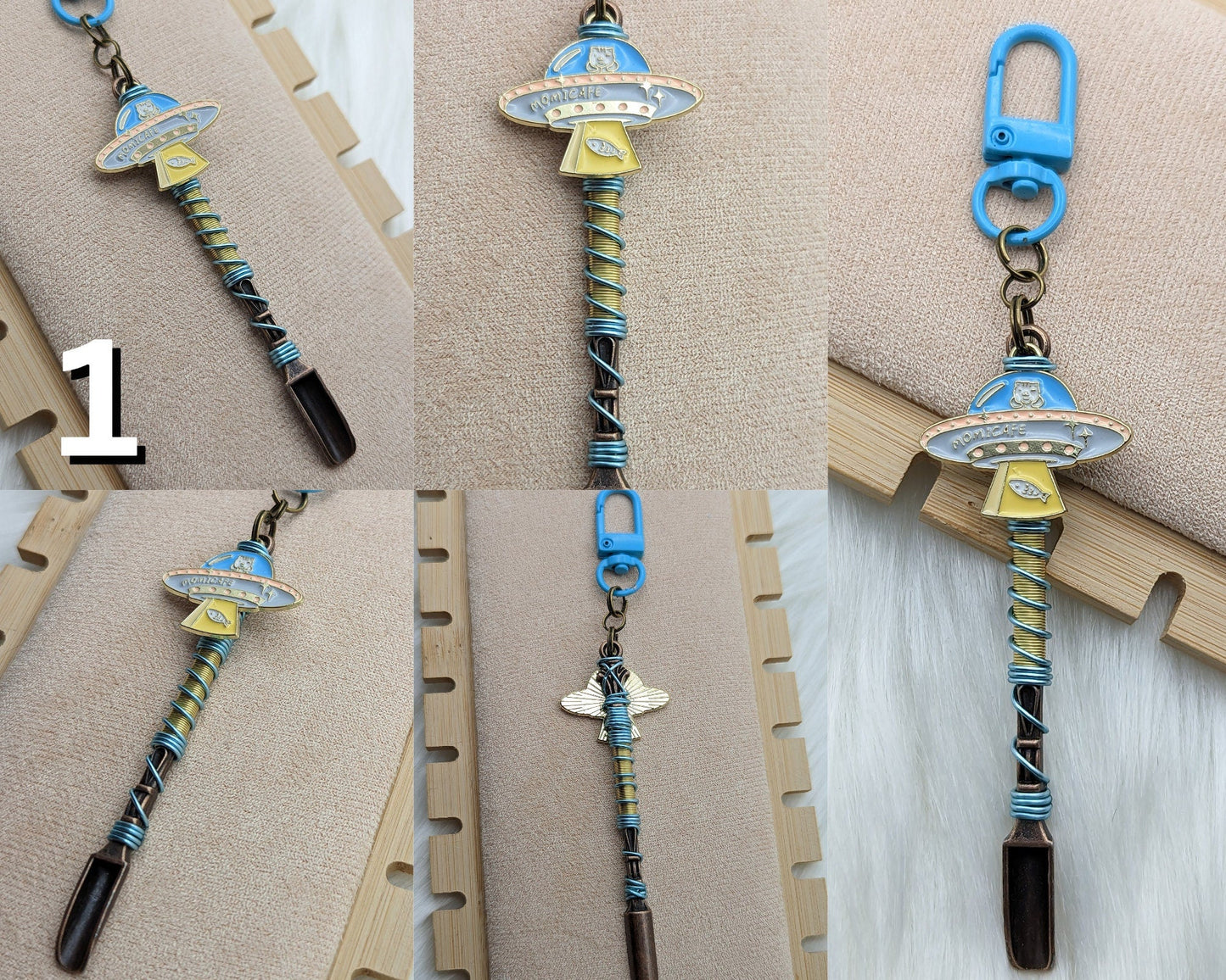 Space Kitty Wire Wrapped Mini Spoon Necklaces - Groove Spoons