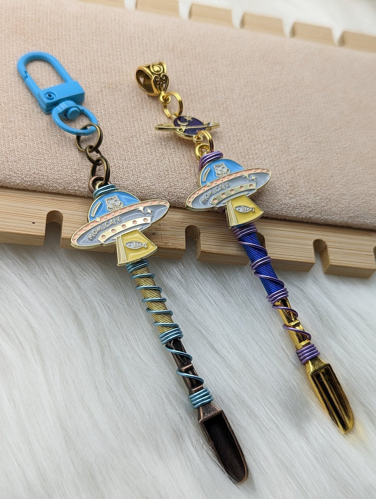 Space Kitty Wire Wrapped Mini Spoon Necklaces - Groove Spoons