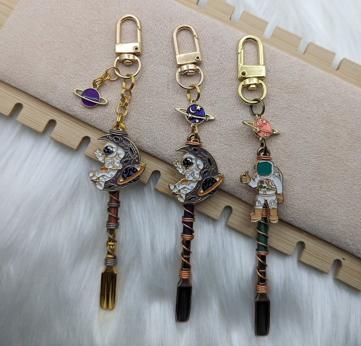 Spacey Wire Wrapped Mini Spoons - Groove Spoons