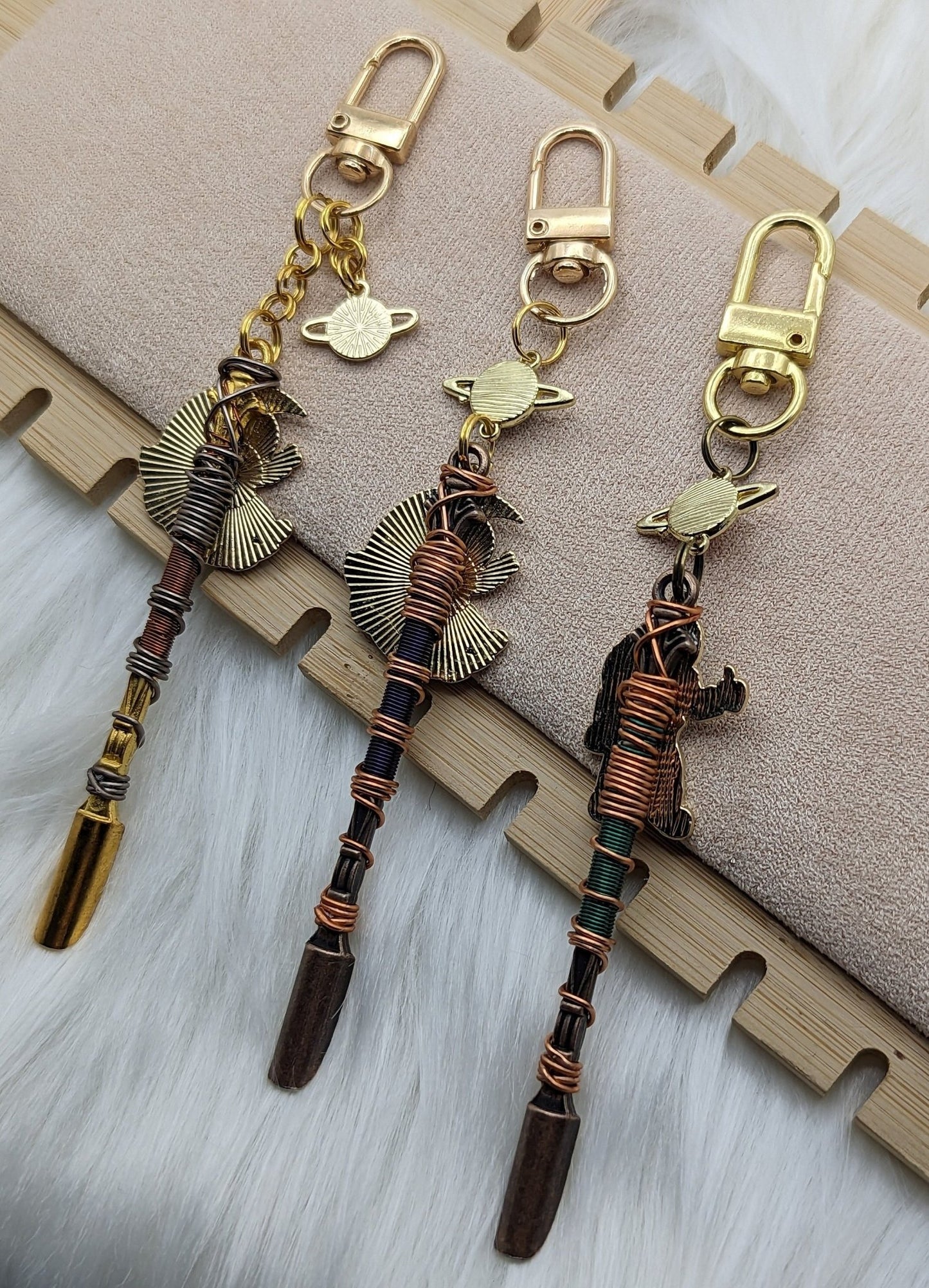 Spacey Wire Wrapped Mini Spoons - Groove Spoons