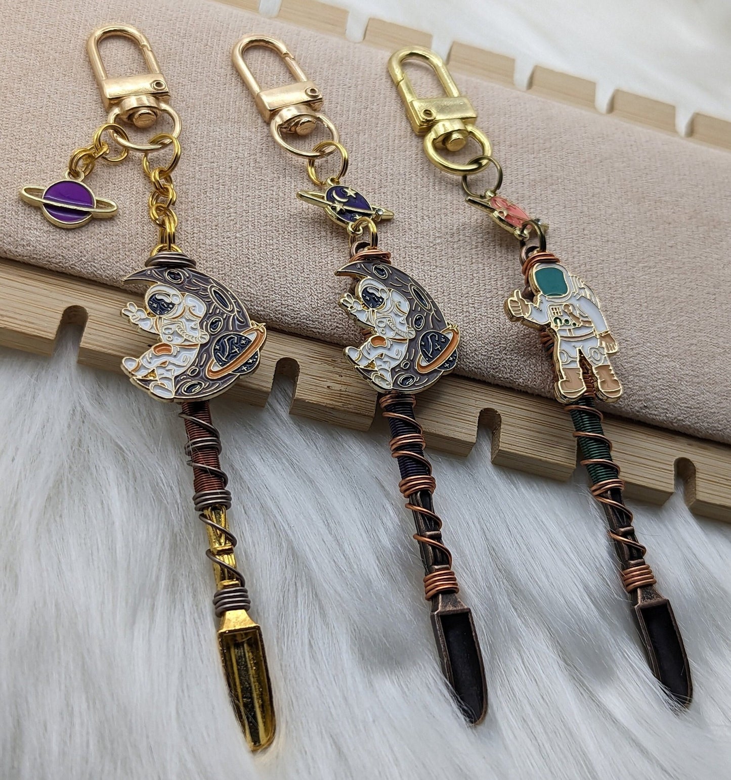 Spacey Wire Wrapped Mini Spoons - Groove Spoons