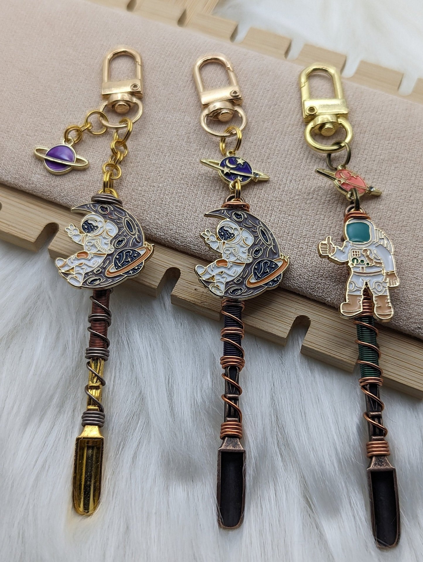 Spacey Wire Wrapped Mini Spoons - Groove Spoons