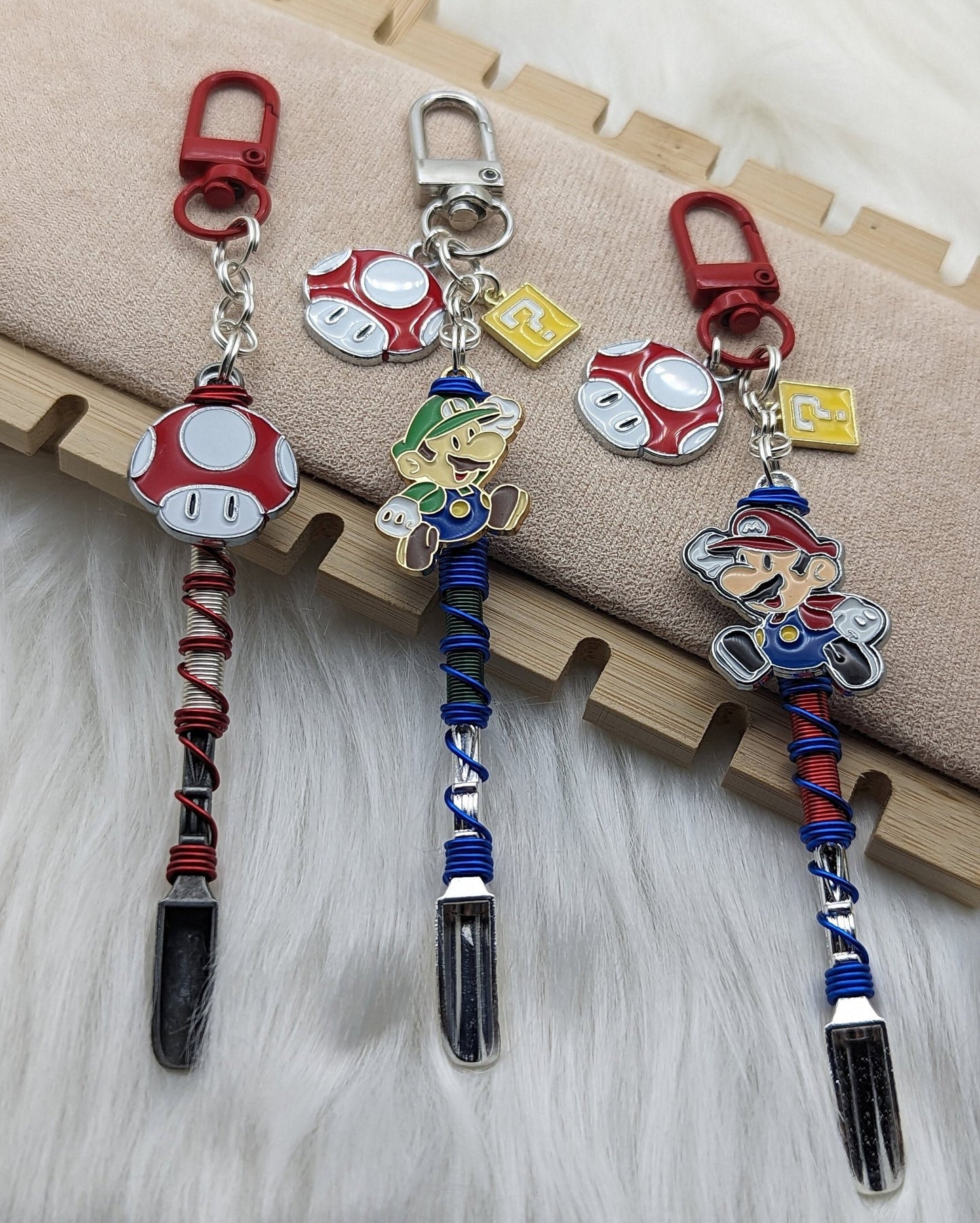 Super Video Game Brothers Wire Wrapped Mini Spoons - Groove Spoons
