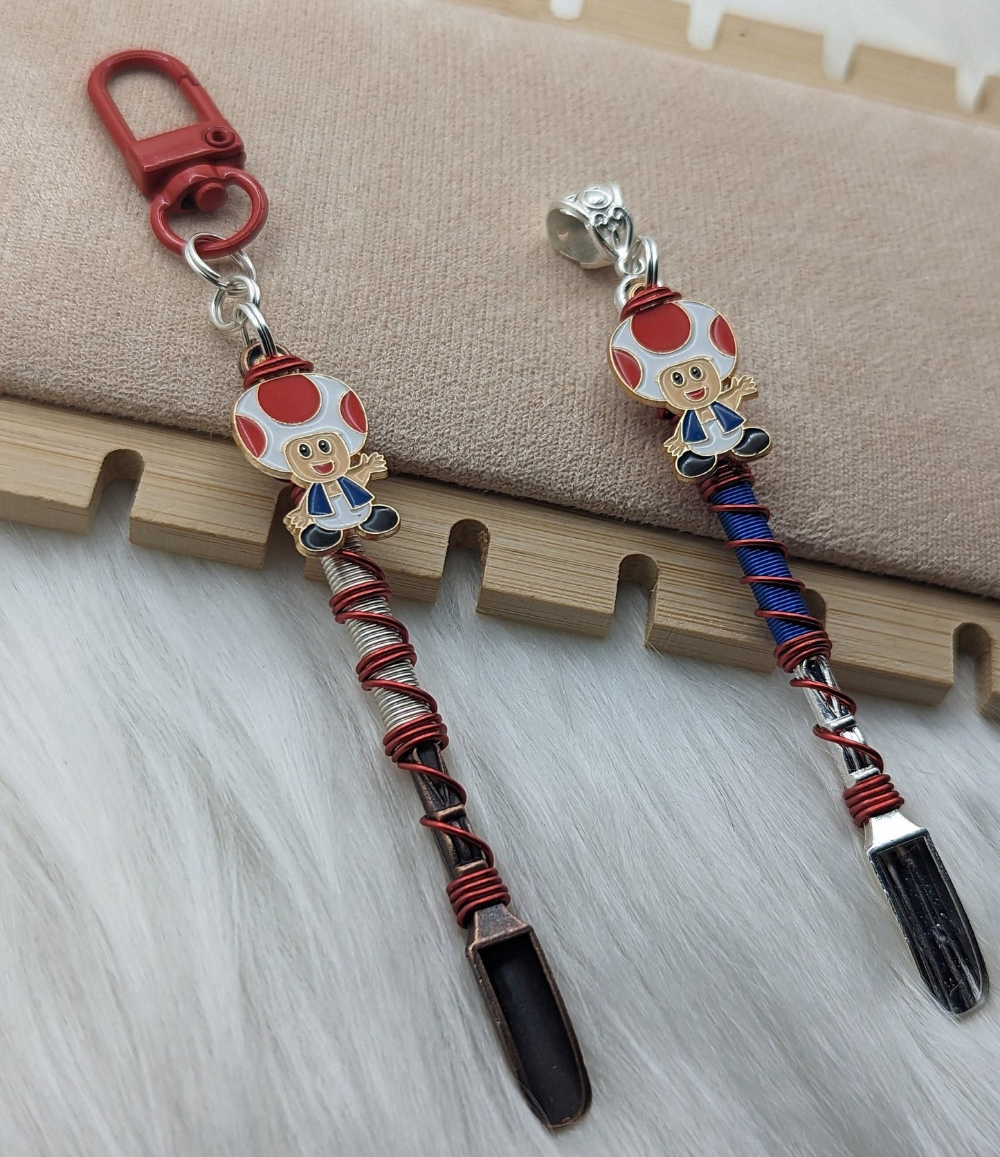Video Game Mushroom Hat Wire Wrapped Mini Spoons - Groove Spoons