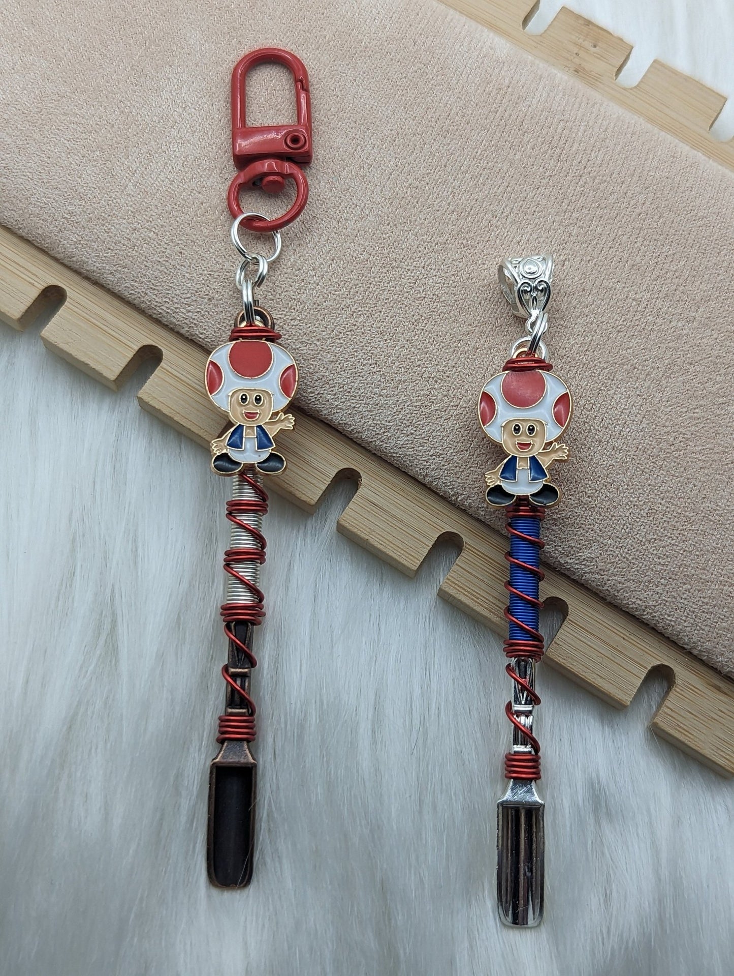 Video Game Mushroom Hat Wire Wrapped Mini Spoons - Groove Spoons