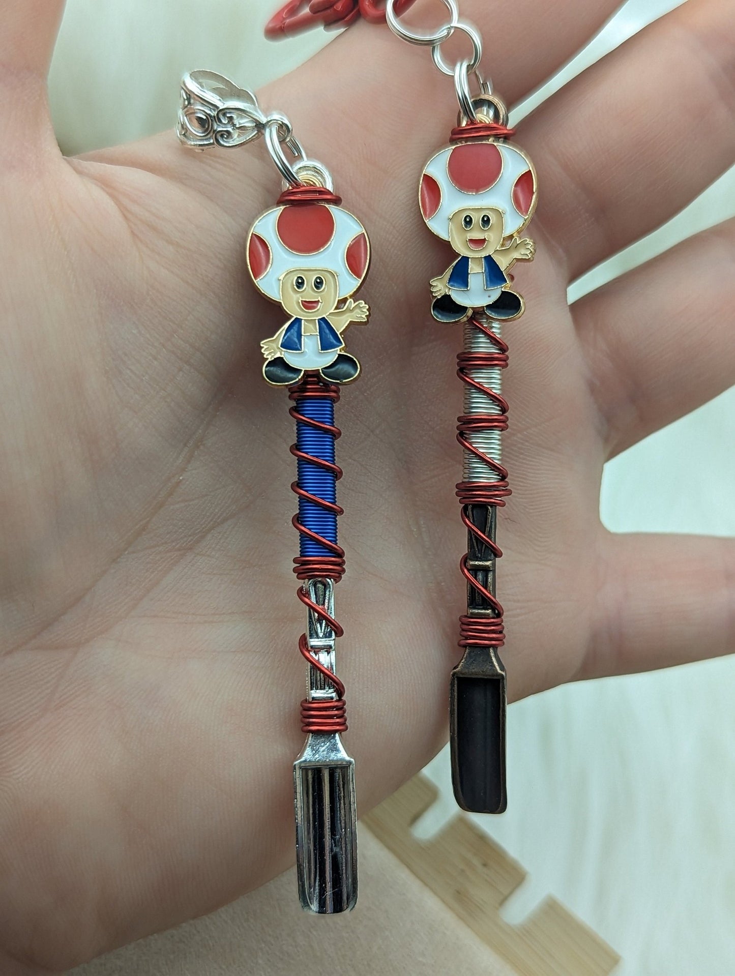 Video Game Mushroom Hat Wire Wrapped Mini Spoons - Groove Spoons