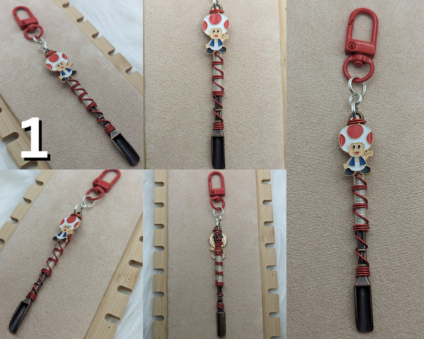 Video Game Mushroom Hat Wire Wrapped Mini Spoons - Groove Spoons