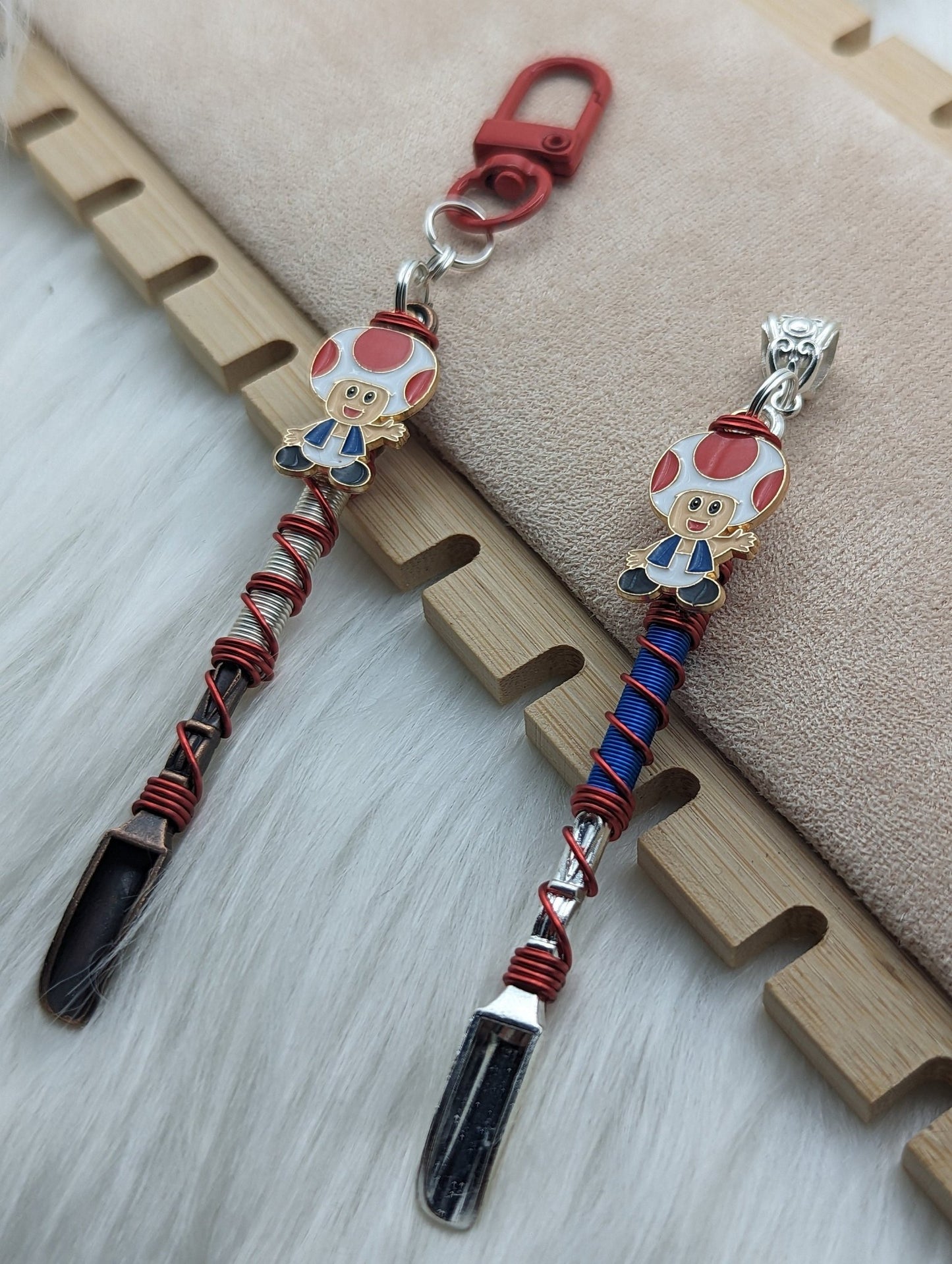 Video Game Mushroom Hat Wire Wrapped Mini Spoons - Groove Spoons
