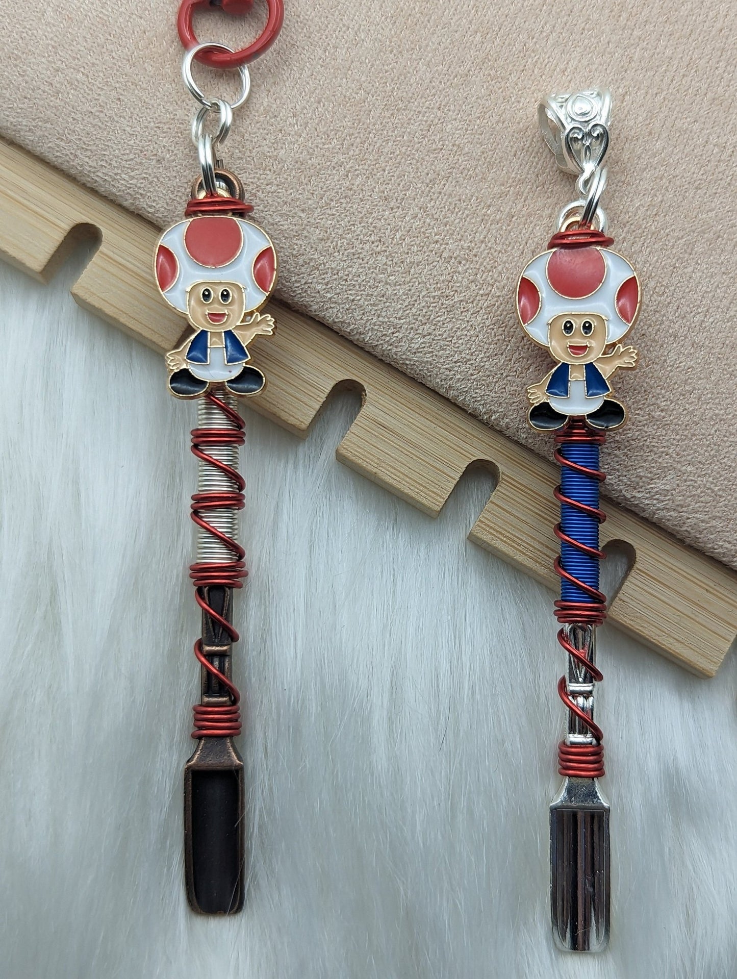 Video Game Mushroom Hat Wire Wrapped Mini Spoons - Groove Spoons