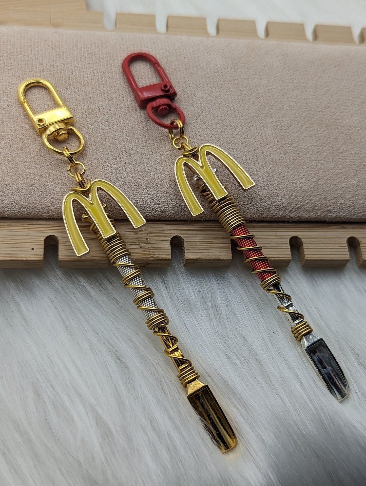 Wire Wrapped Yellow M Mini Spoon - Groove Spoons