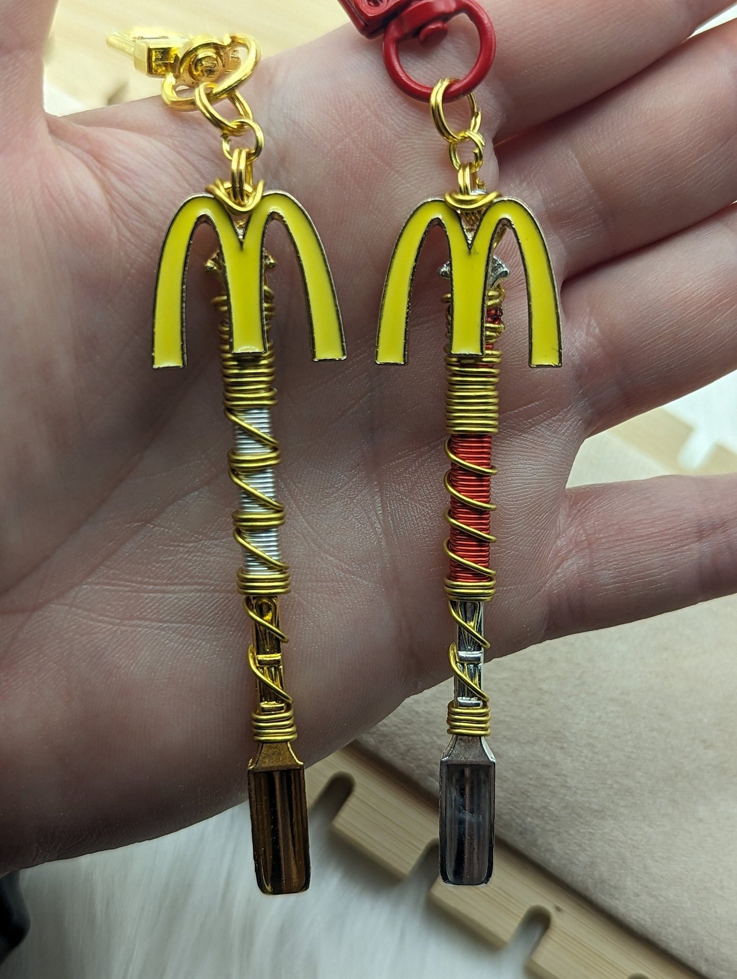 Wire Wrapped Yellow M Mini Spoon - Groove Spoons