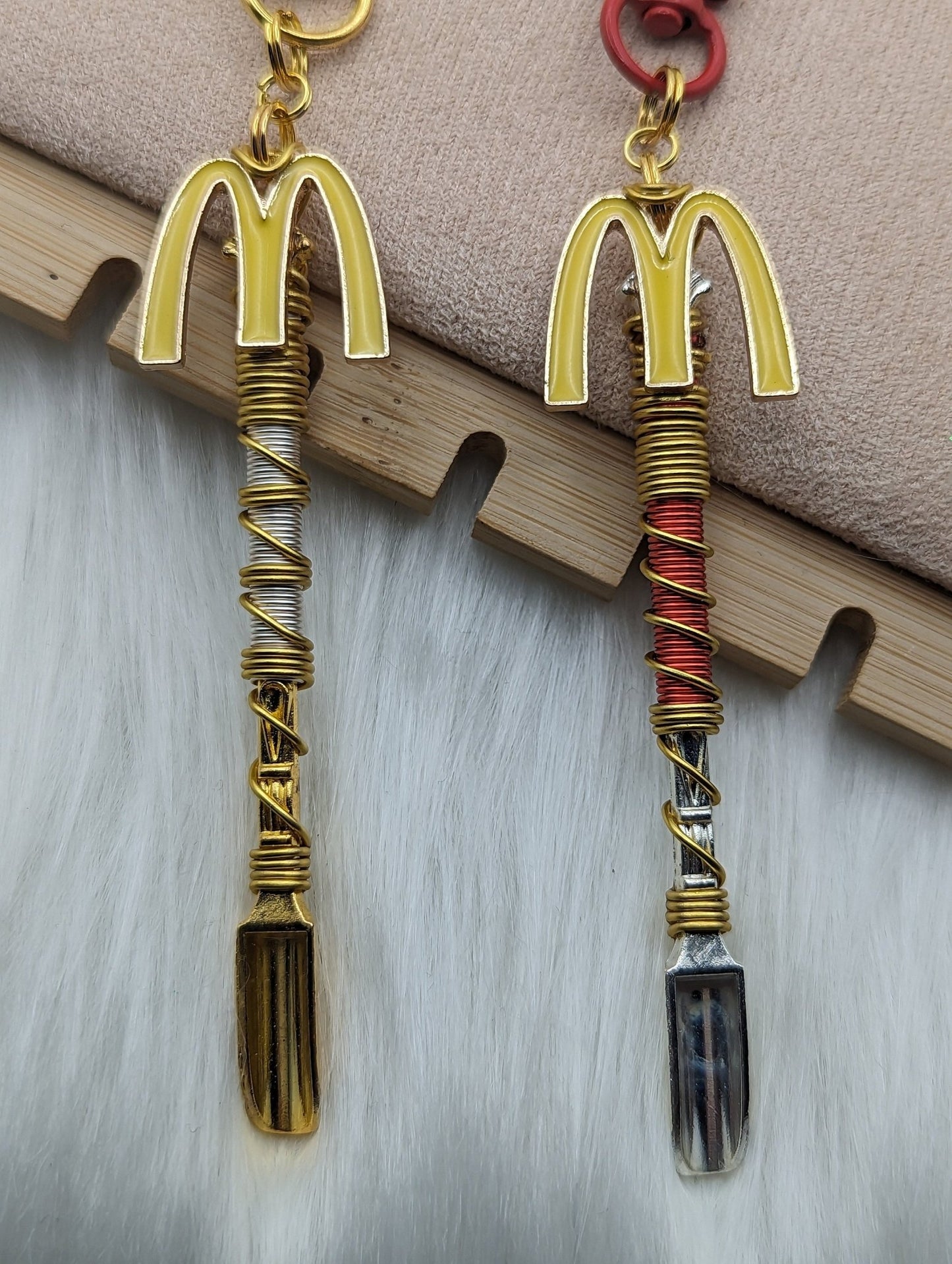 Wire Wrapped Yellow M Mini Spoon - Groove Spoons