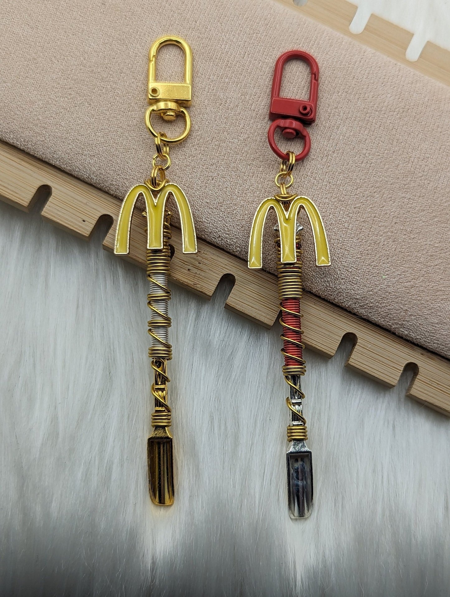 Wire Wrapped Yellow M Mini Spoon - Groove Spoons