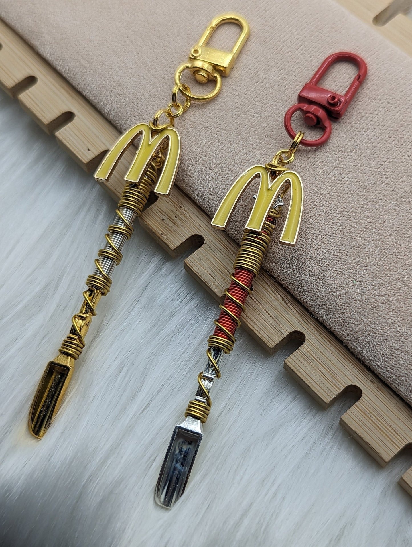 Wire Wrapped Yellow M Mini Spoon - Groove Spoons