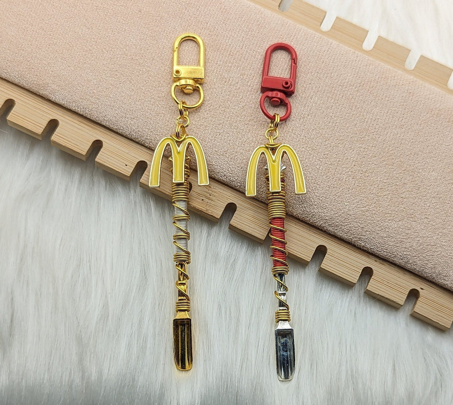 Wire Wrapped Yellow M Mini Spoon - Groove Spoons
