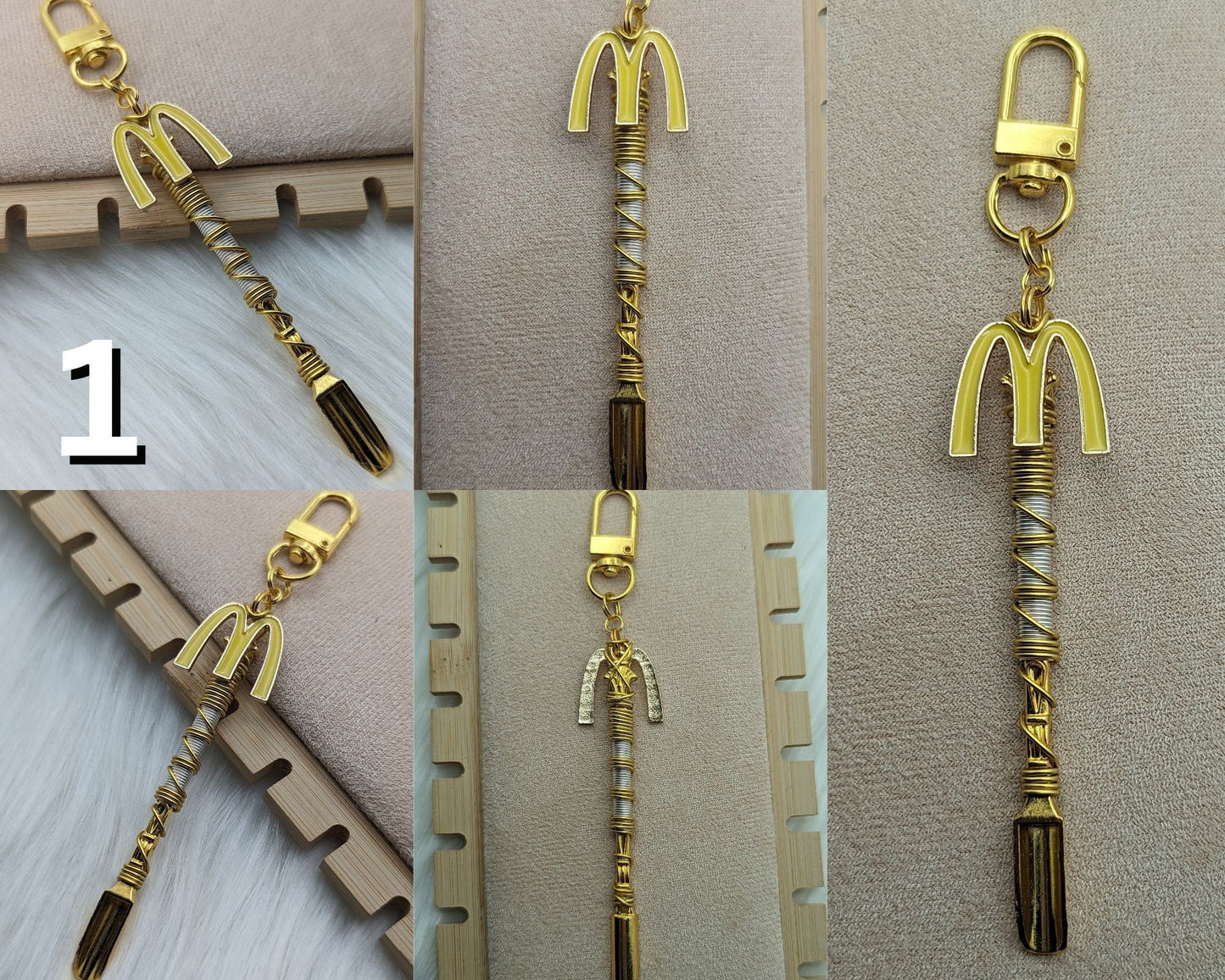 Wire Wrapped Yellow M Mini Spoon - Groove Spoons