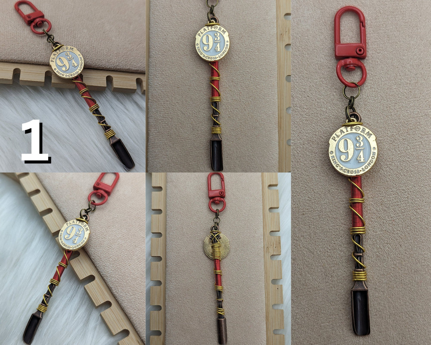 Wizard Themed Wire Wrapped Mini Spoon Necklaces and Keychains - Groove Spoons