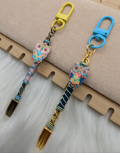 Colorful owl mini spoons for festivals like electronic daisy carnival 